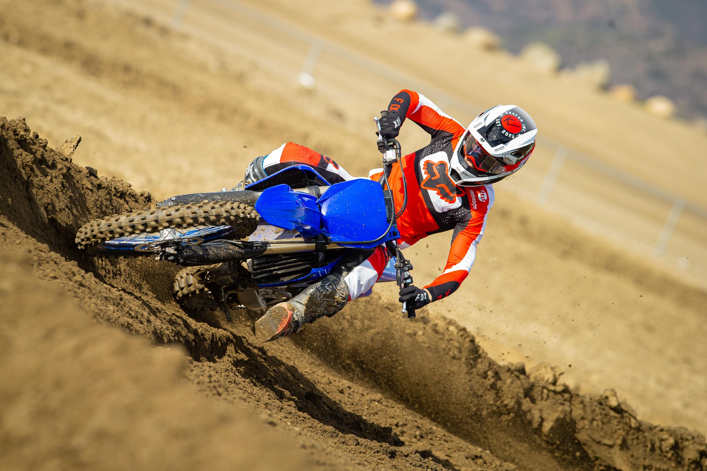 Kenny Day in action on the 2022 Yamaha YZ250F.