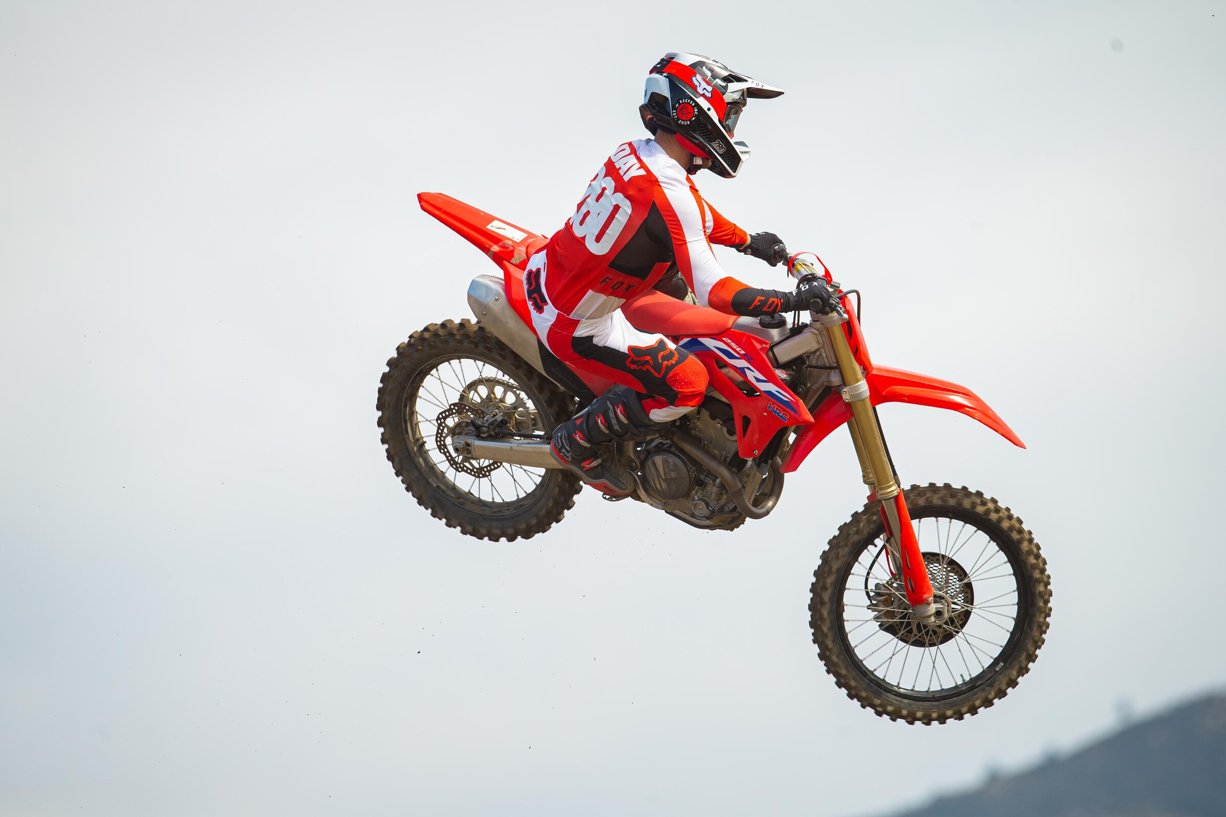 Kenny Day in action on the 2022 Honda CRF250R.
