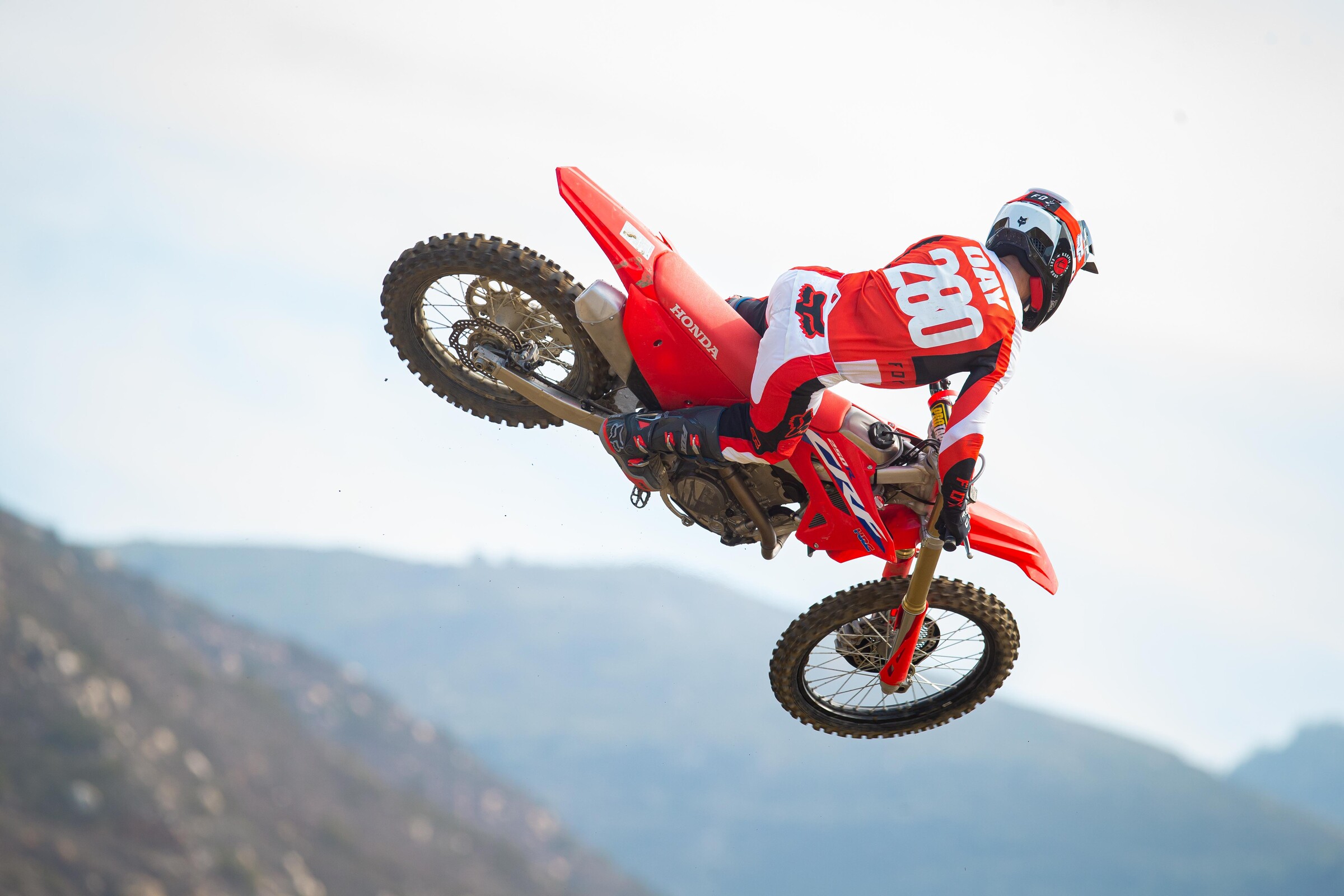 Kenny Day in action on the 2022 Honda CRF250R.