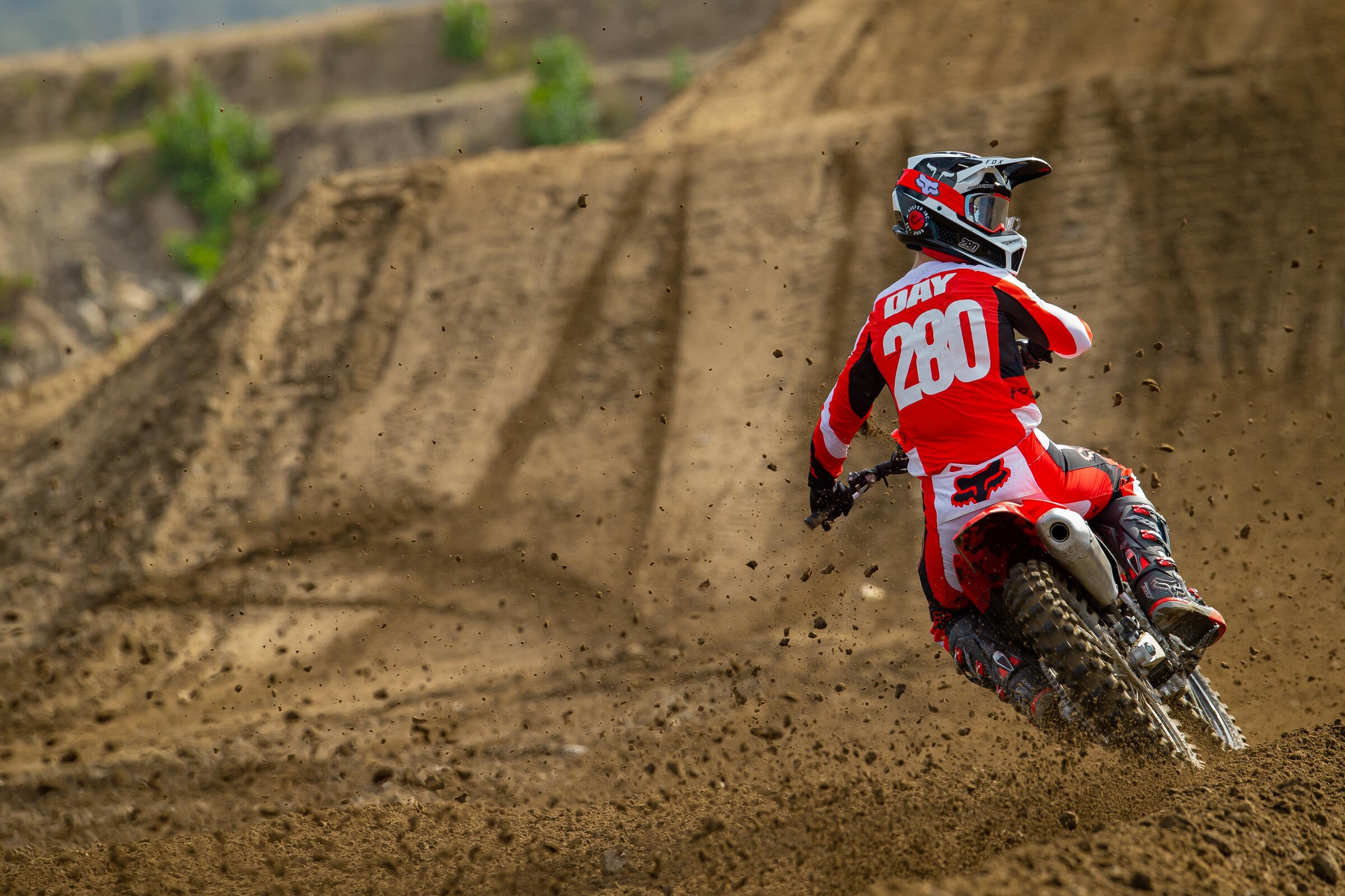 Kenny Day in action on the 2022 Honda CRF250R.