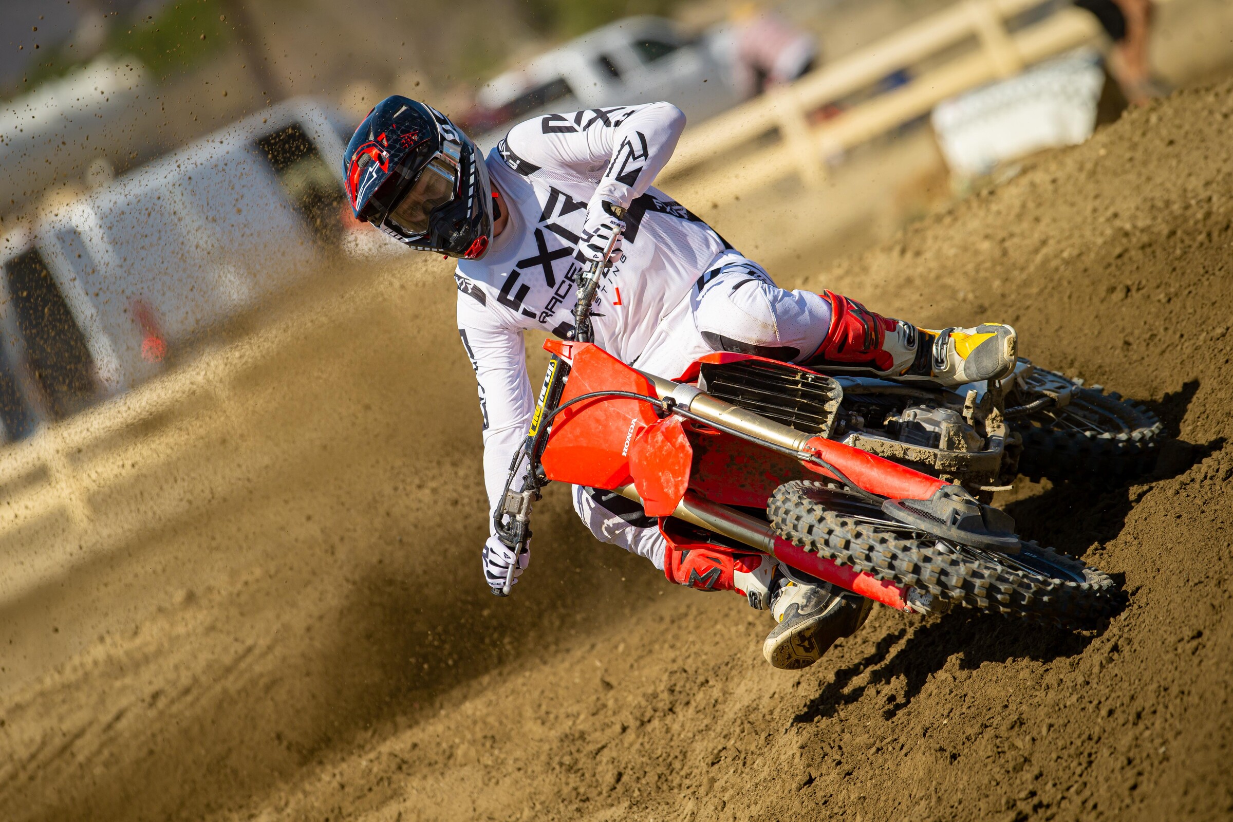 Michael Allen in action on the 2022 Honda CRF250R.