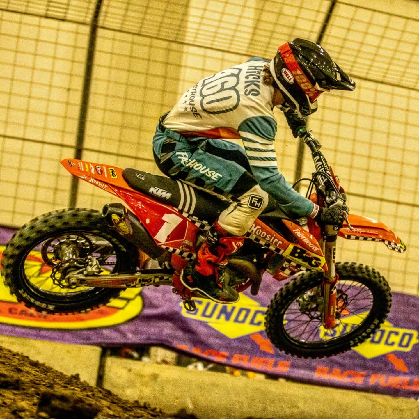 Michael Hicks leads both the 250 Pro and 450 Pro classes through the first four rounds of the 2021/2022 Hoosier Arenacross season.
