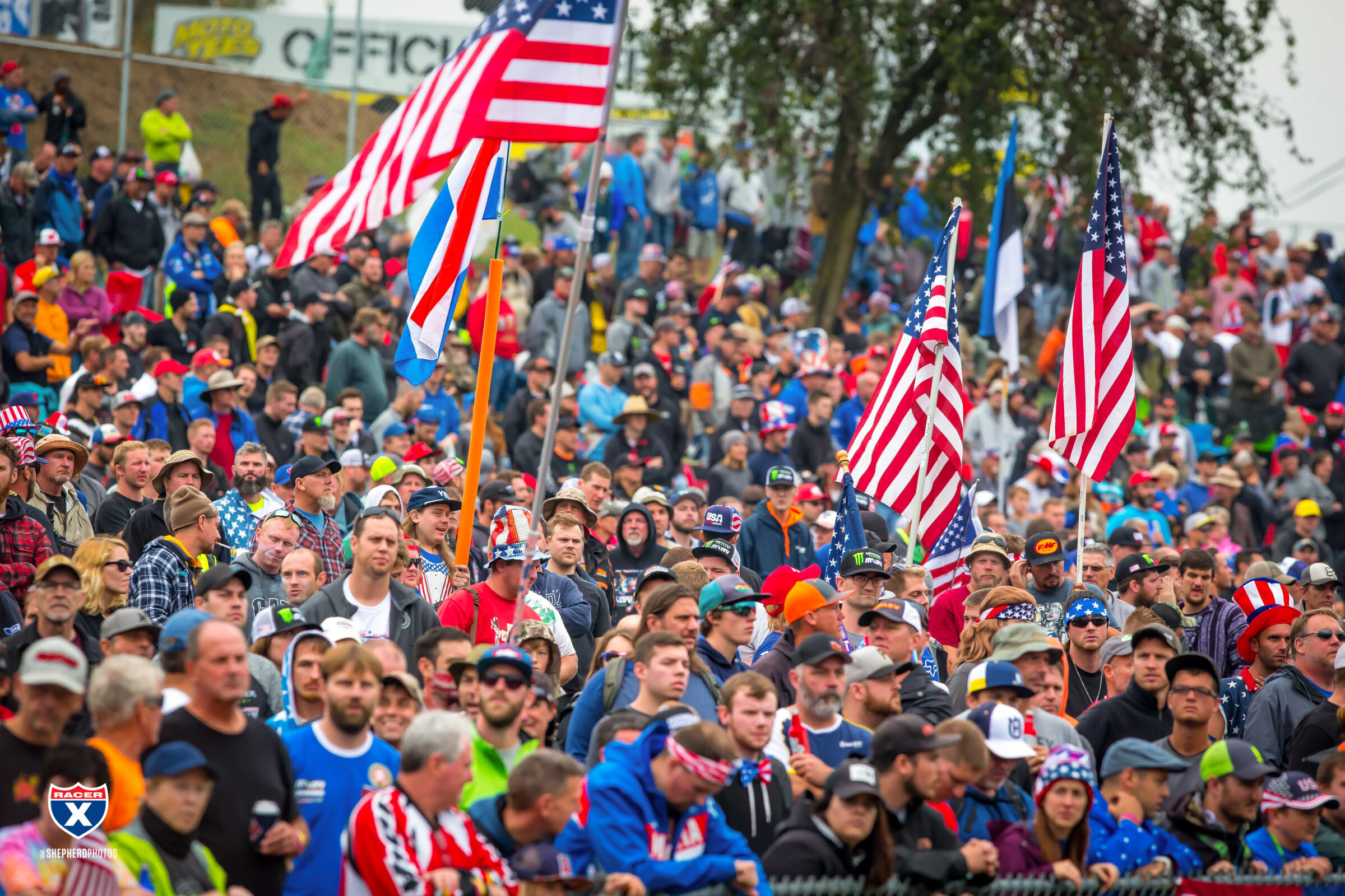 Fans packed RedBud in 2018 despite the wet and rainy conditions all weekend long.
