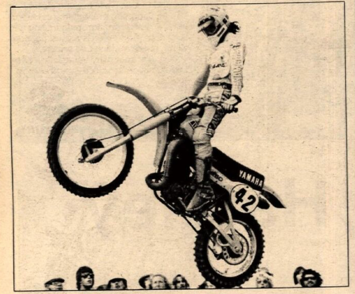 And here's that Cycle News photo of Ward at the second Subaru International Motorcycle Olympiad at Saddleback on a Yamaha in the fall of 1978.