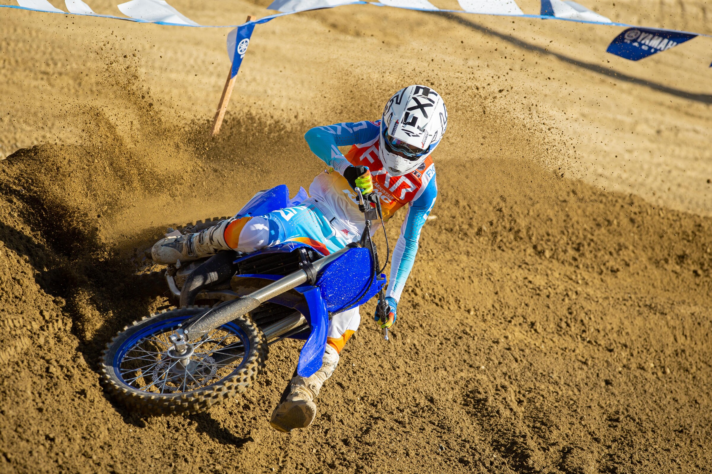 Aden Keefer in action on the 2022 Yamaha YZ125.