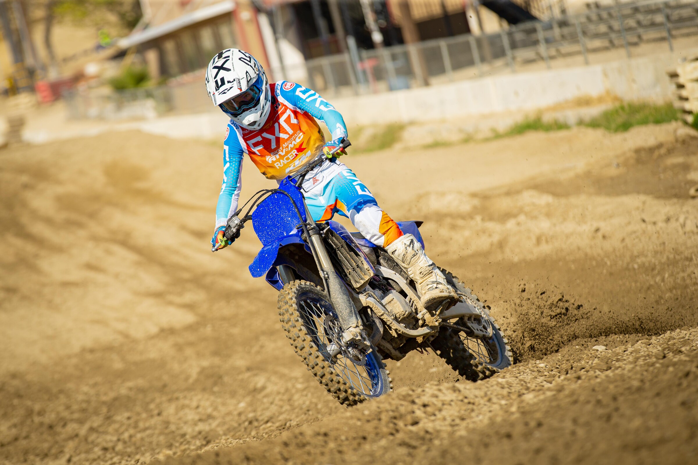 Aden Keefer in action on the 2022 Yamaha YZ125.