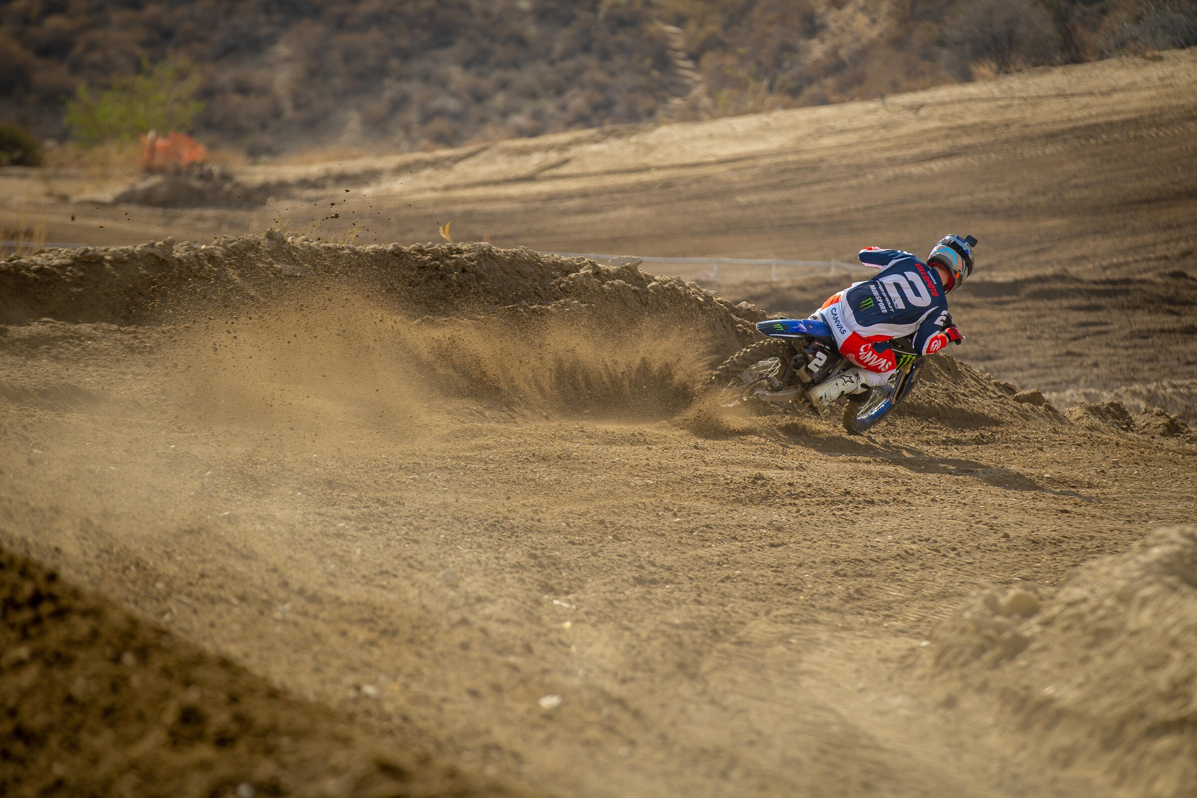 Ryan Villopoto in action on the 2022 Yamaha YZ125.