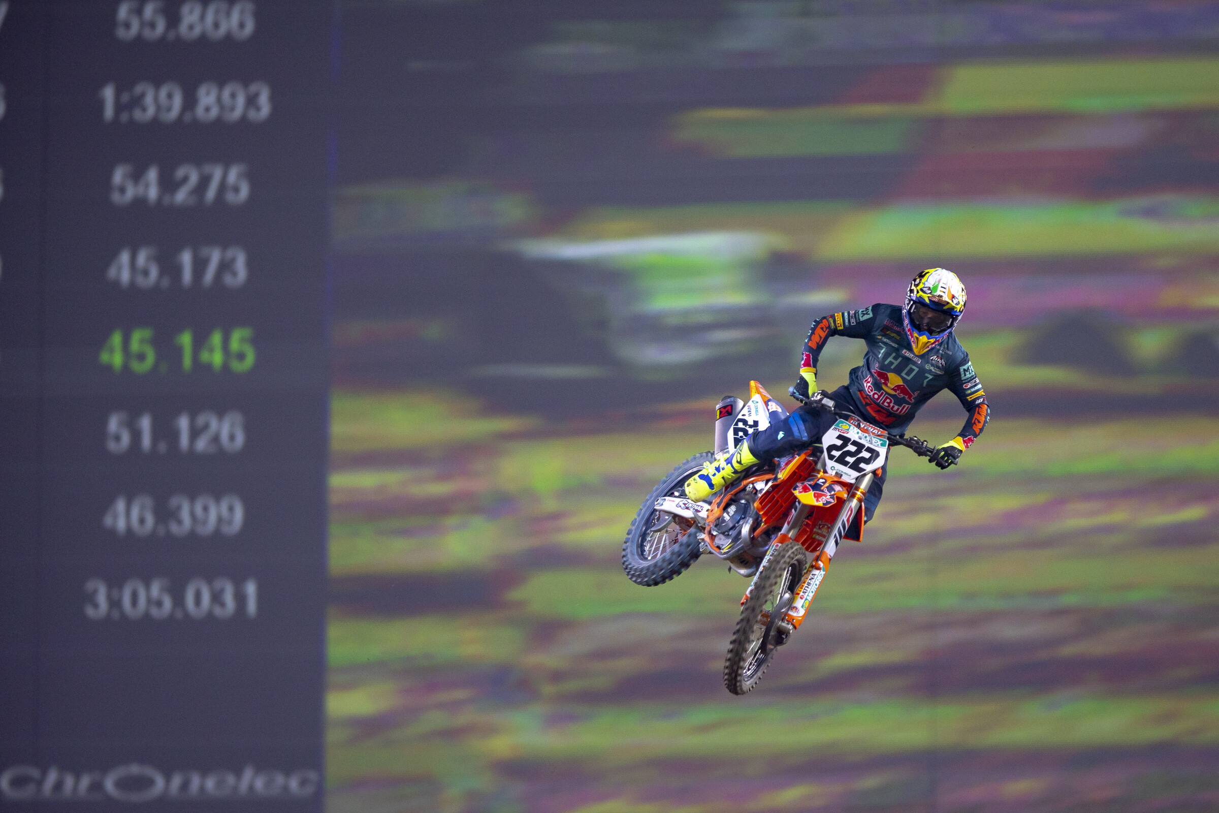 It was cool to see Tony Cairoli in a supercross setting.