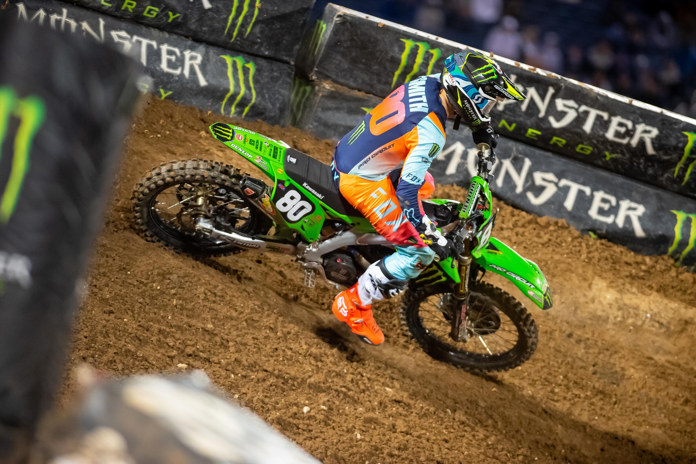 Jordon Smith rode for Monster Energy/Pro Circuit Kawasaki in 2020 and 2021.