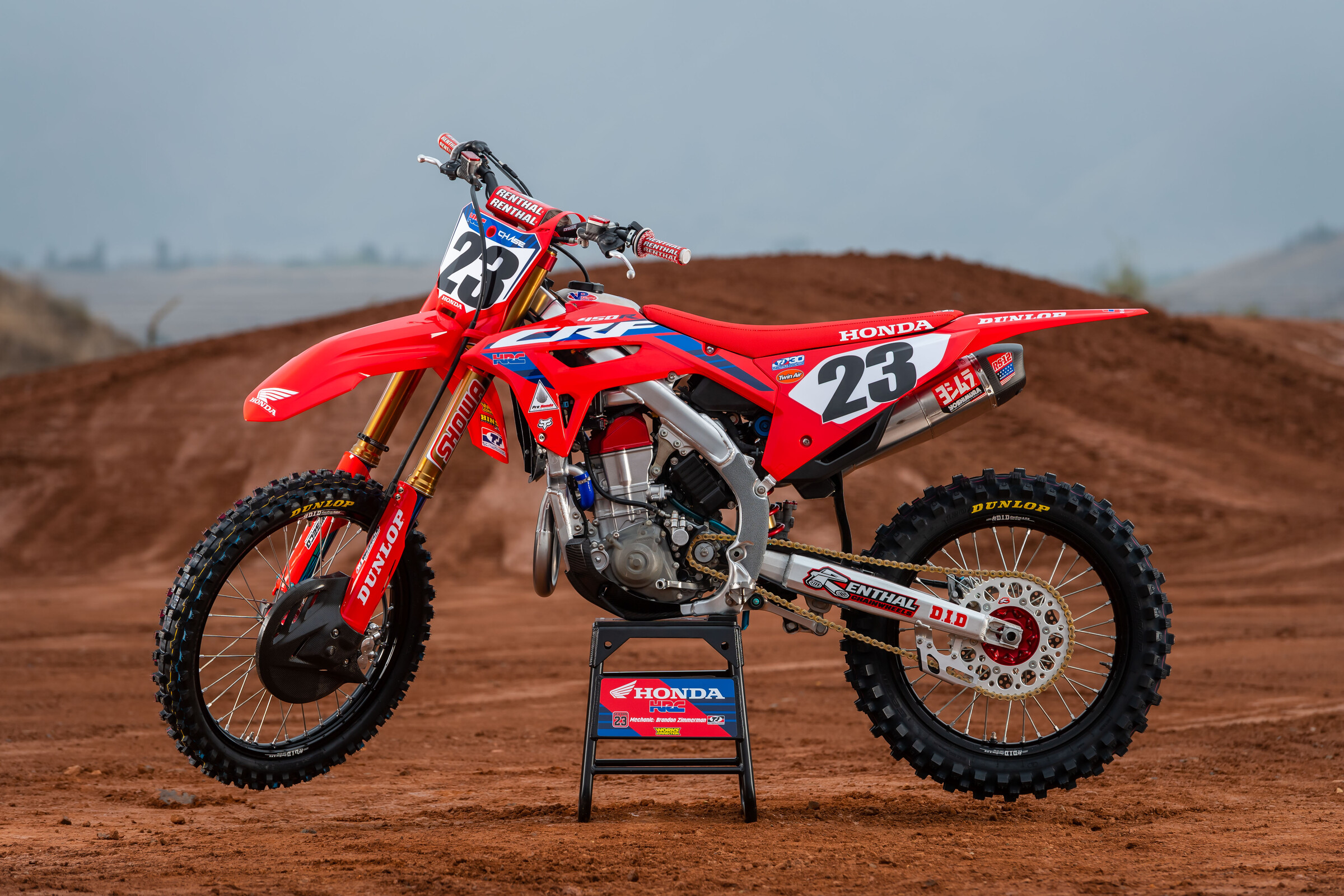 Chase Sexton's 2022 Honda CRF450R race machine.