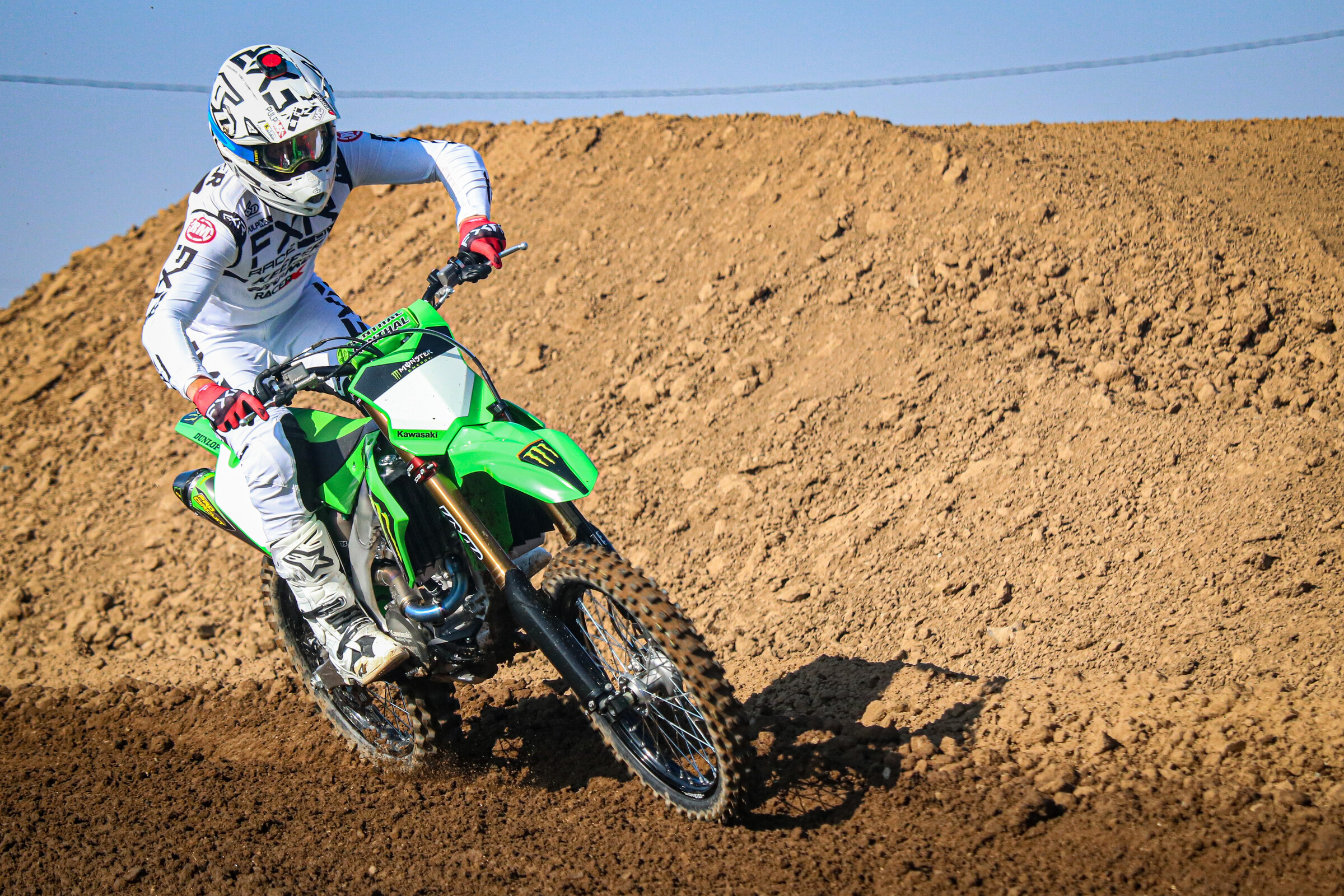 Kris Keefer on the 2022 Kawasaki KX450SR.
