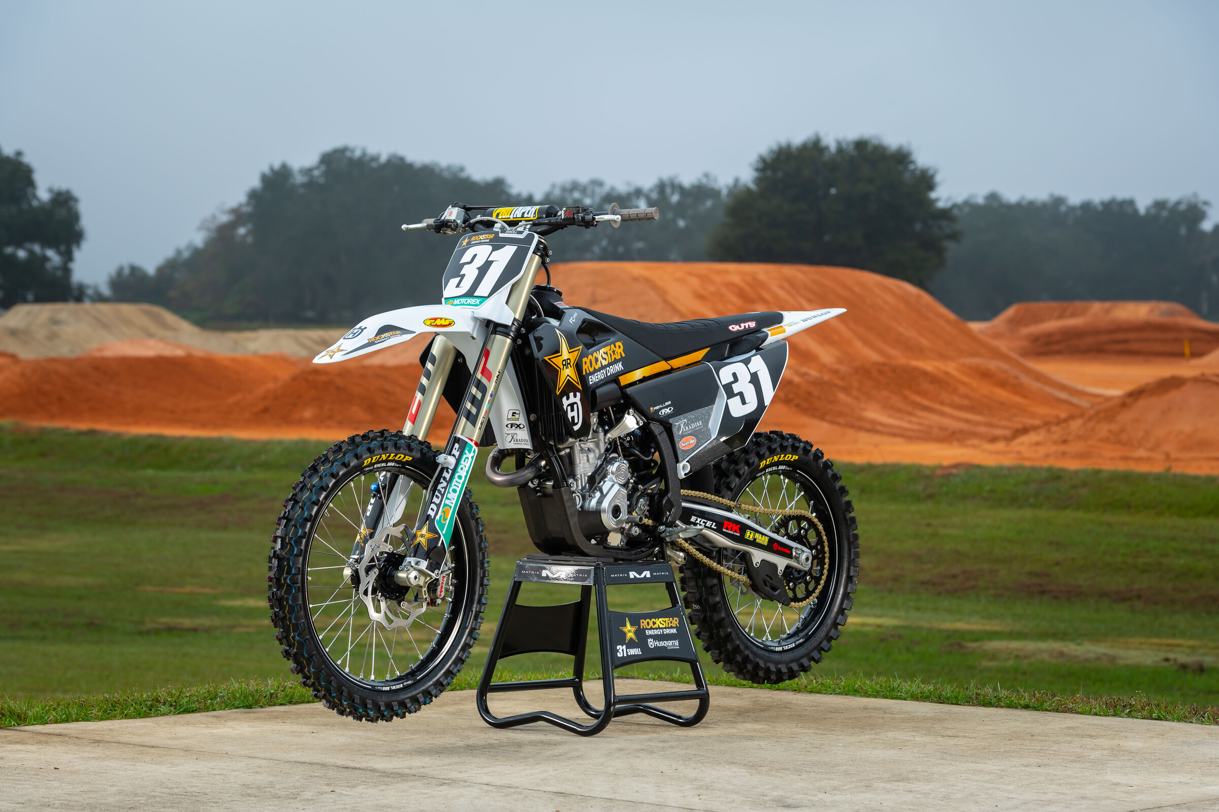 #31 Jalek Swoll's 2022 Husqvarna FC 250 Rockstar Edition race machine.