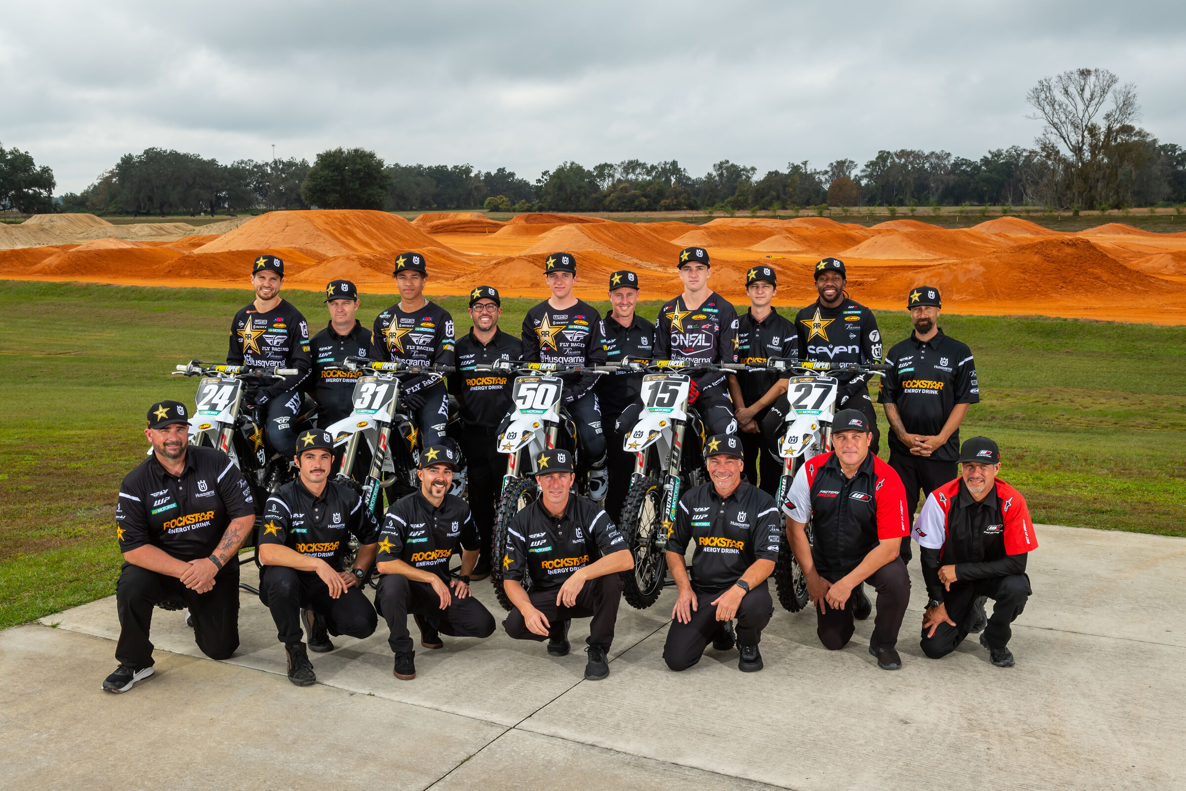 2022 Rockstar Energy Husqvarna race team.