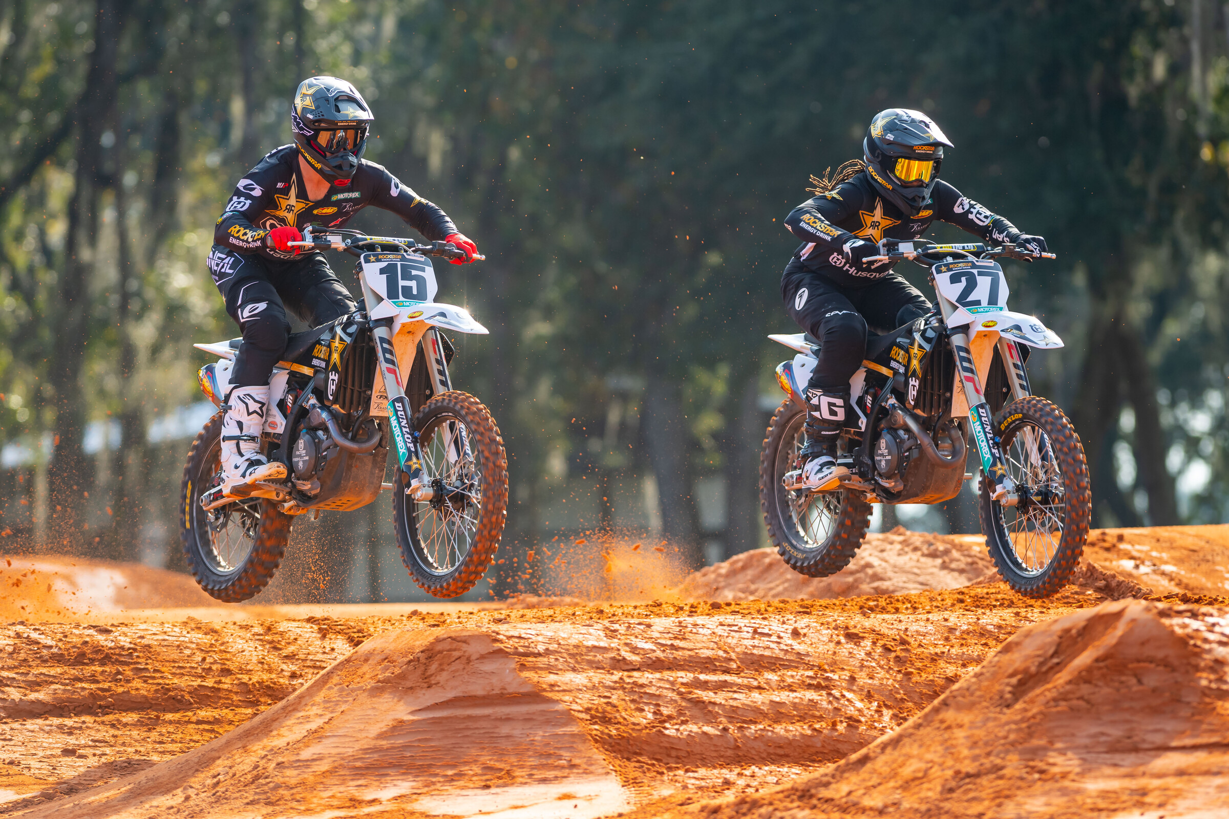 #15 Dean Wilson and #27 Malcolm Stewart