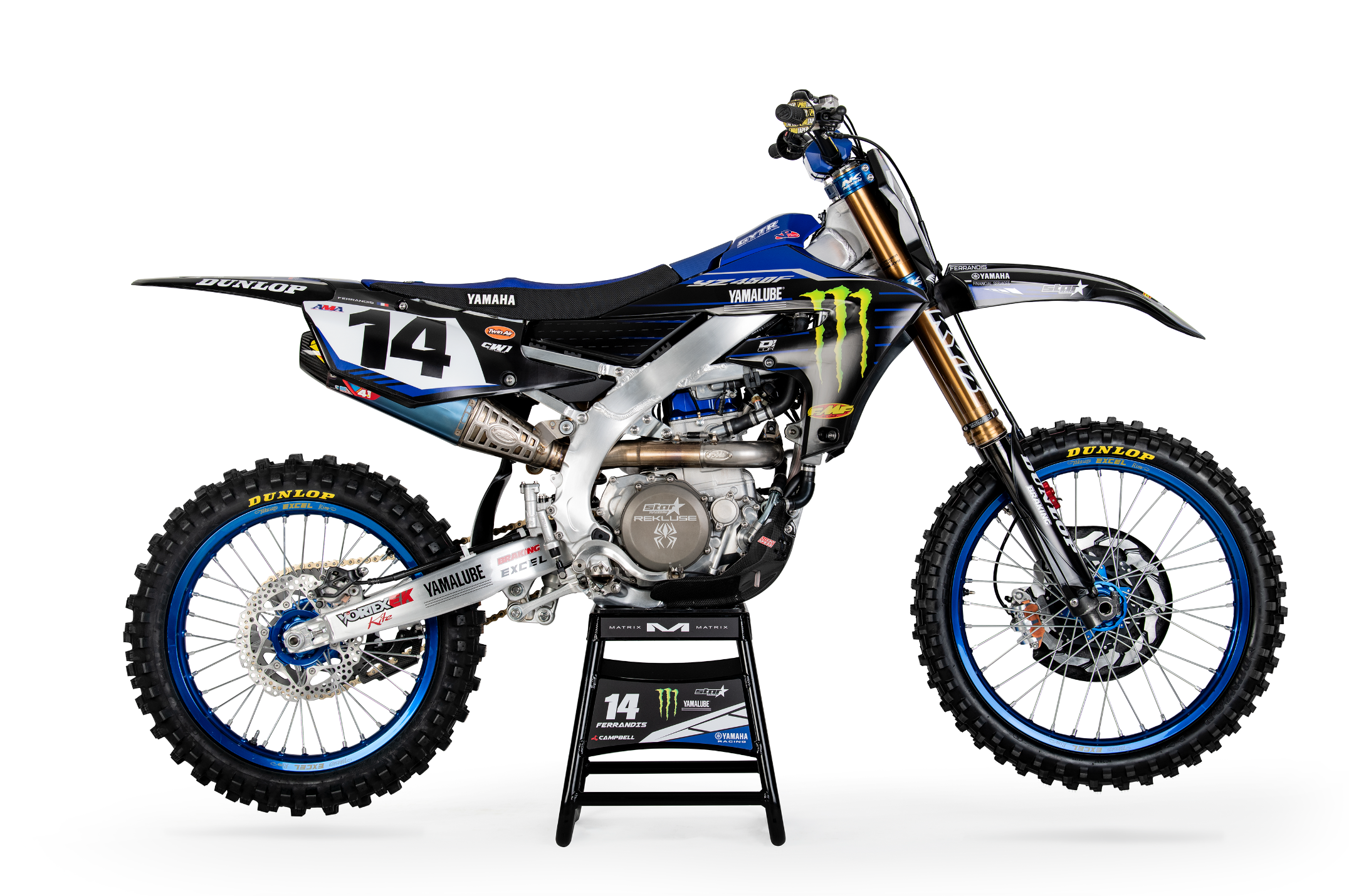 #14 Dylan Ferrandis' 2022 race machine for AMA Supercross.