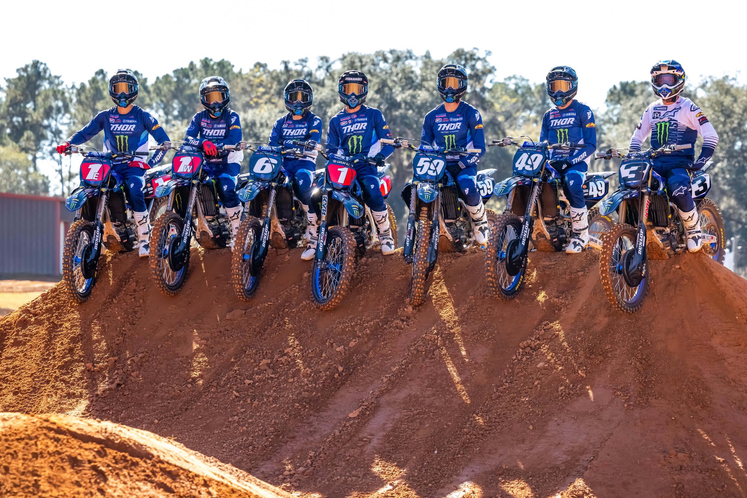 The 2022 Monster Energy/Star Yamaha Racing team.