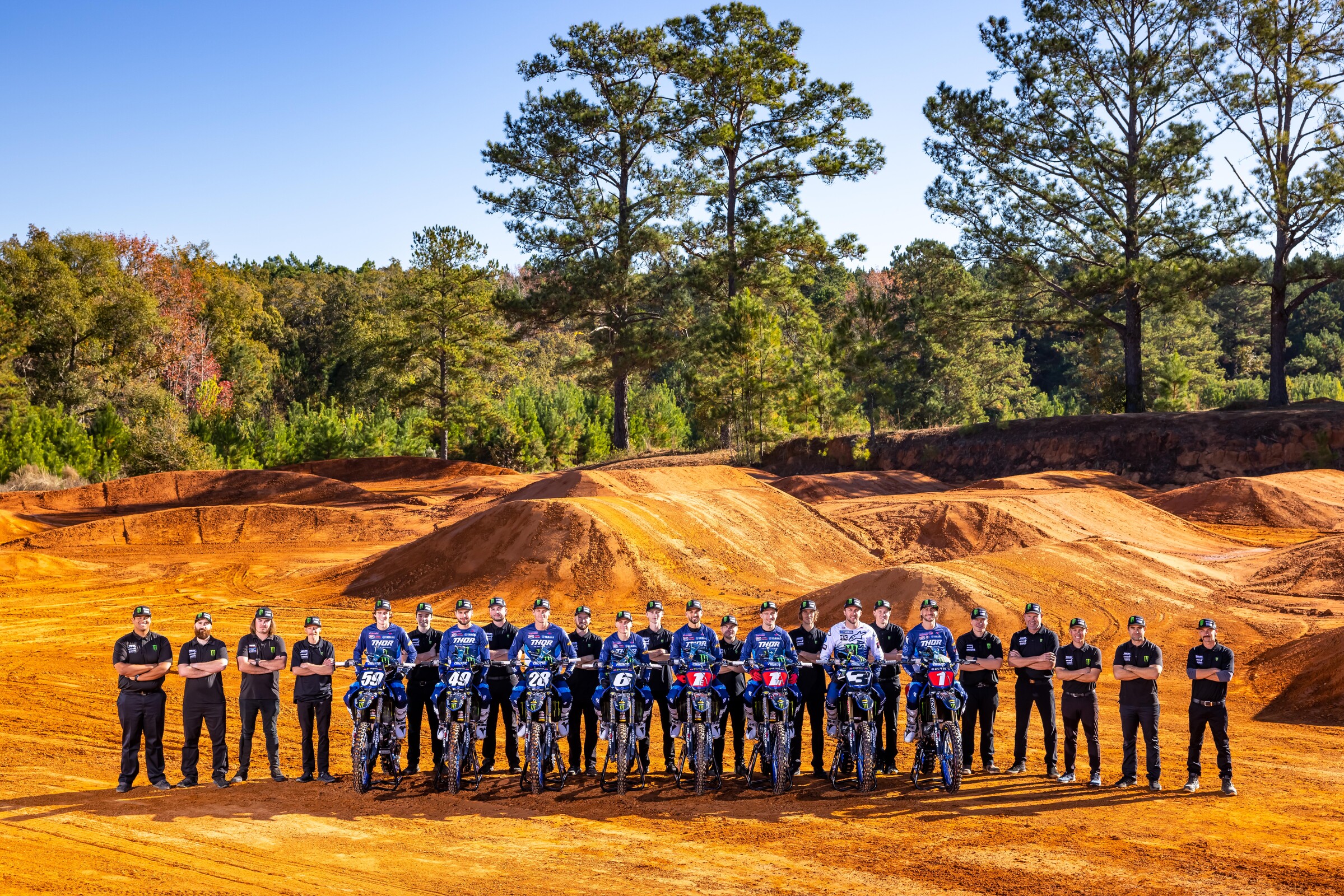 The 2022 Monster Energy/Star Yamaha Racing team.