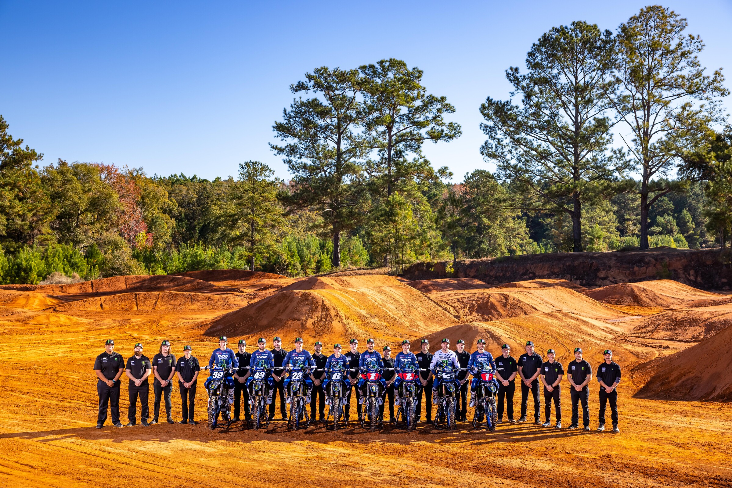 The 2022 Monster Energy/Star Yamaha Racing team.