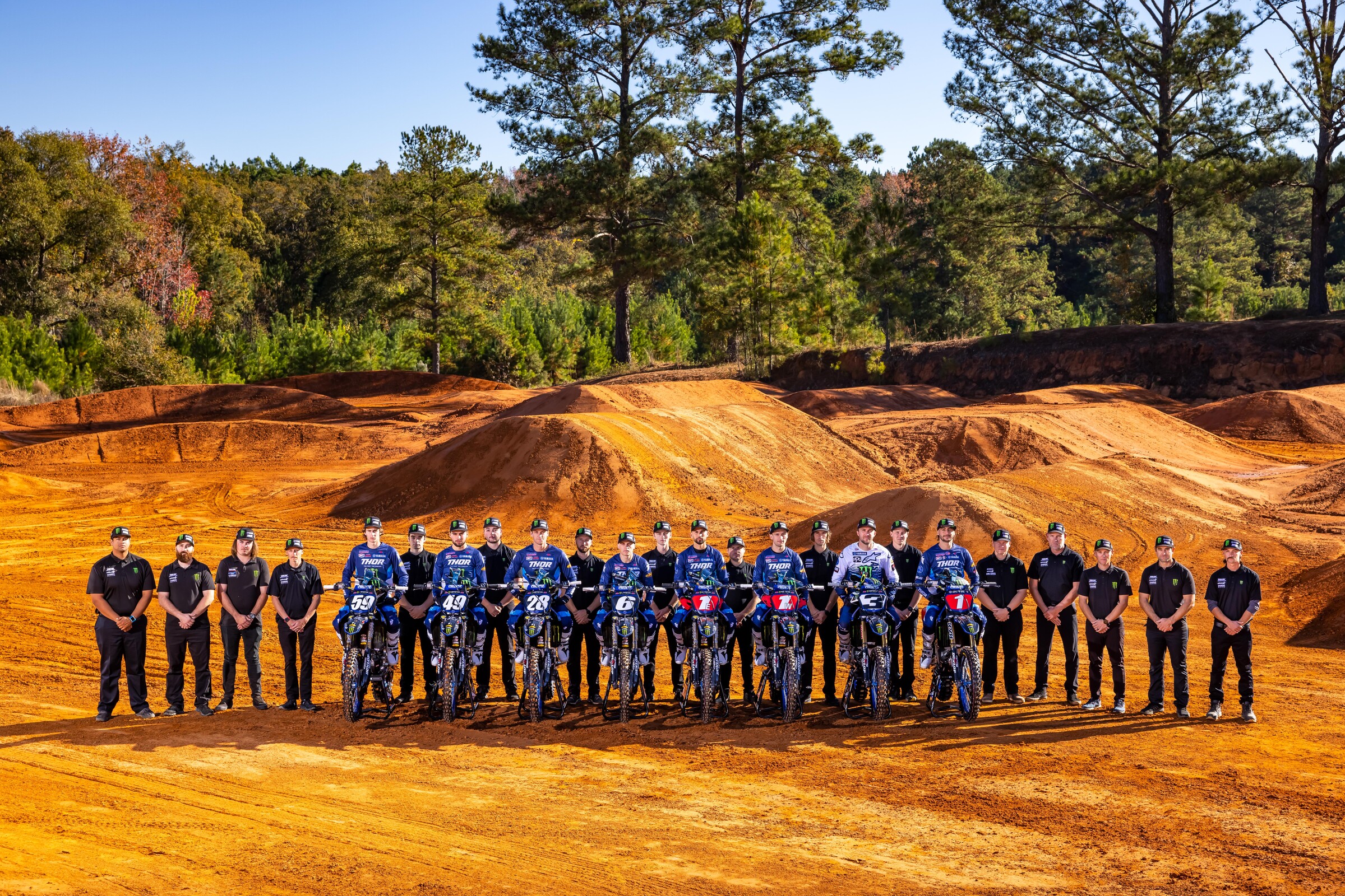 The 2022 Monster Energy/Star Yamaha Racing team.