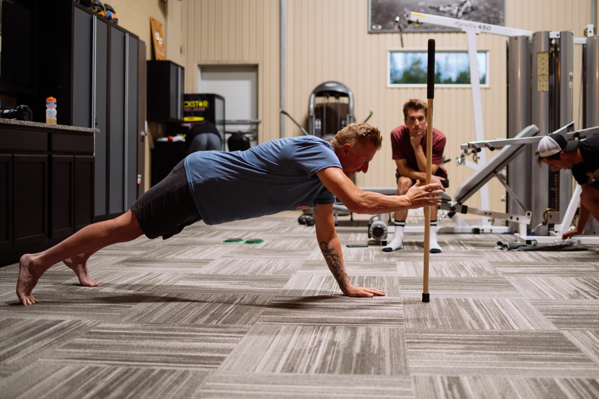 Keefer training at Baker's Factory.