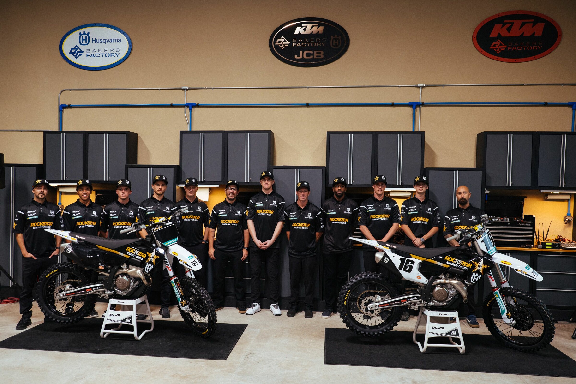 The 2022 Rockstar Energy Husqvarna team.