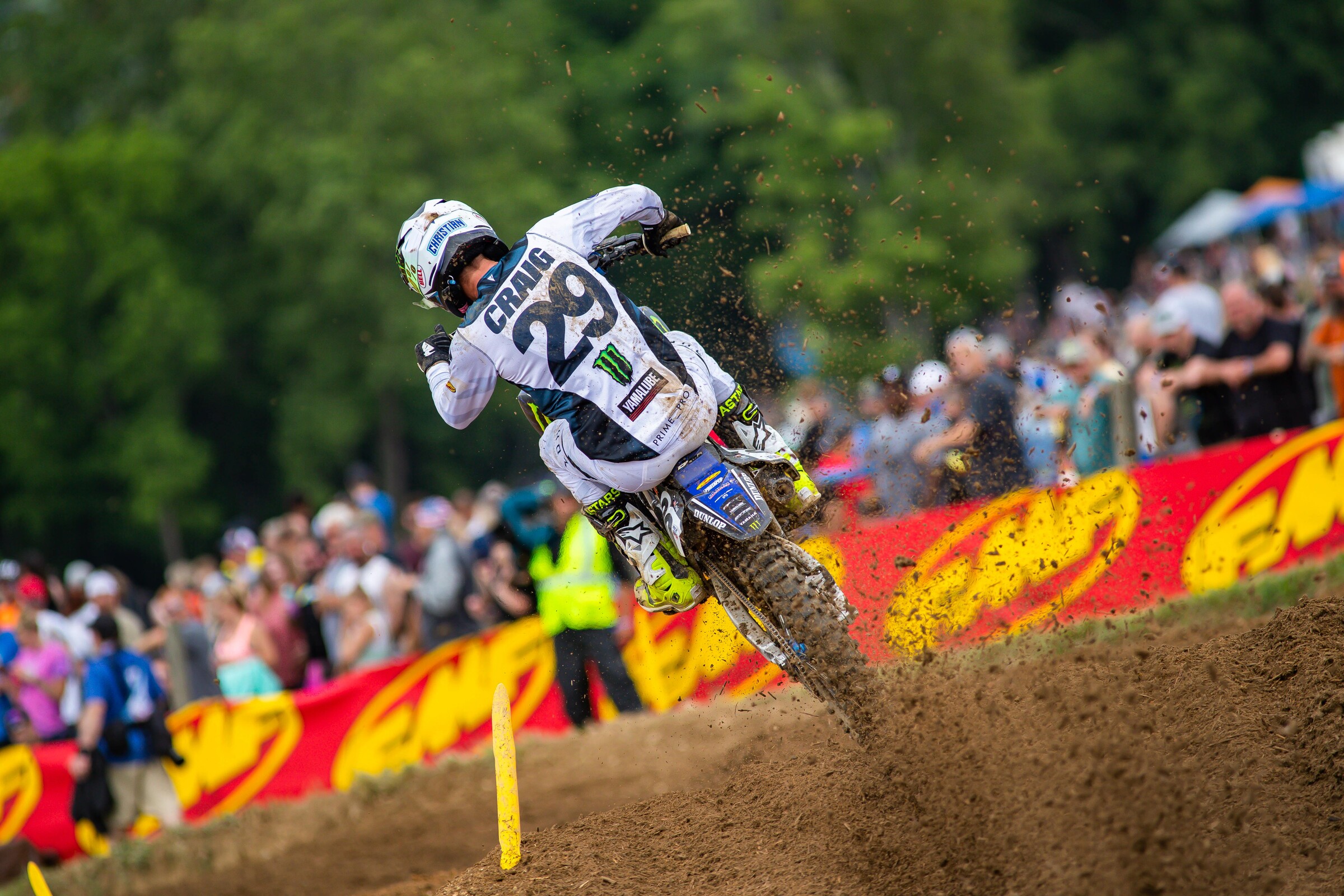 Craig at the 2021 High Point National on a Monster Energy/Star Yamaha Racing YZ450F.
