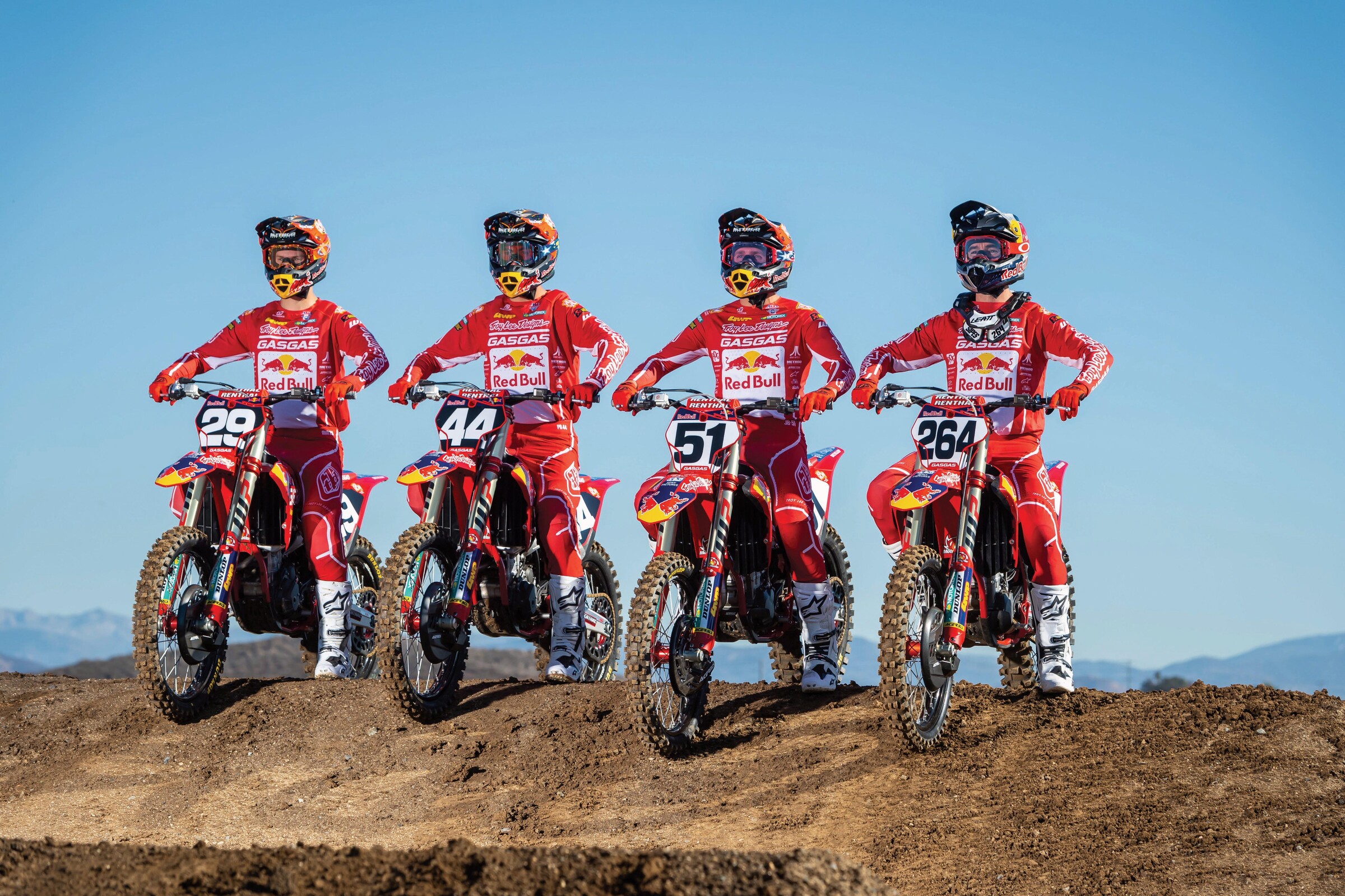 #29 Michael Mosiman, #44 Pierce Brown, #51 Justin Barcia, and #264 Ryan Sipes