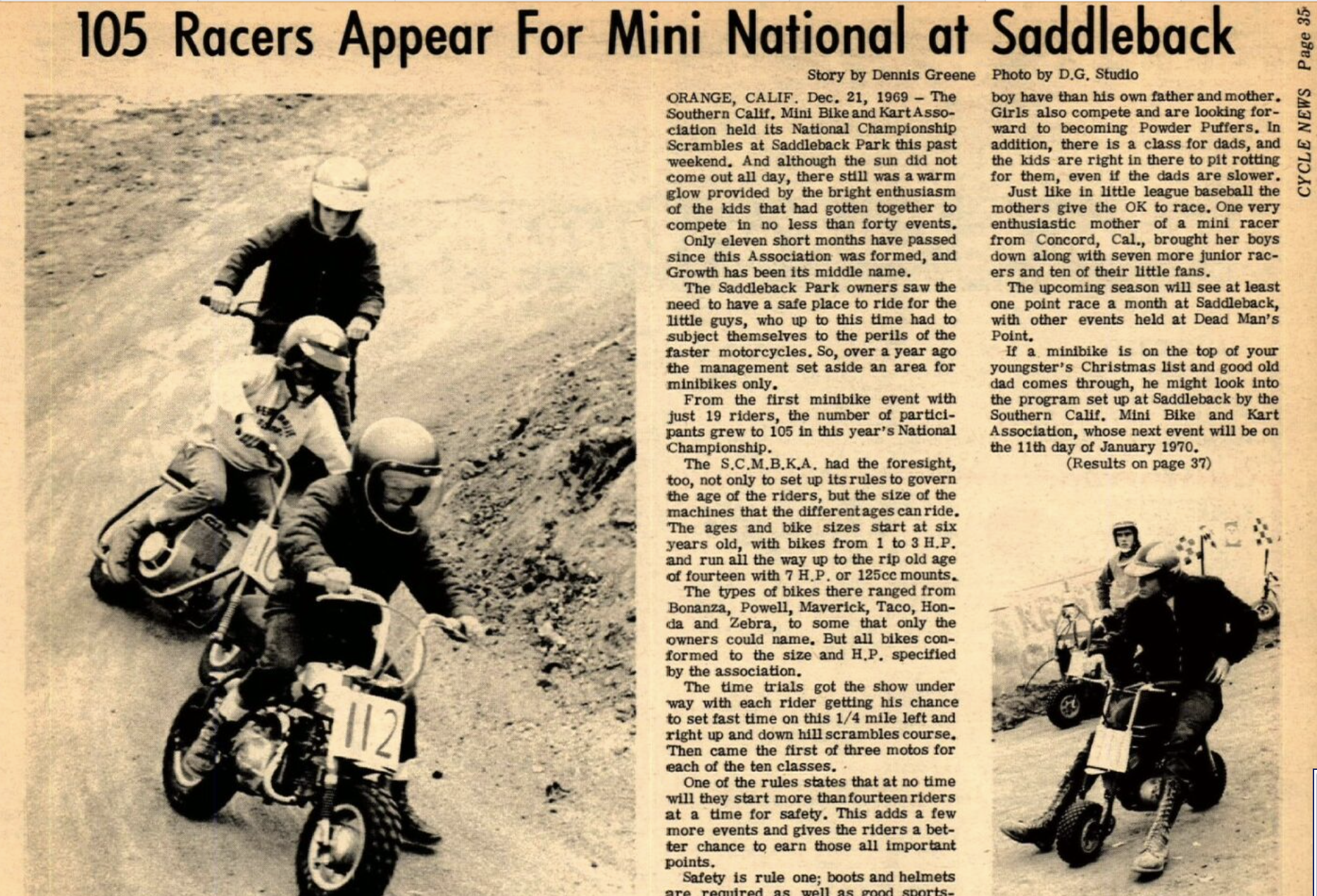 A 1969 issue of Cycle News.