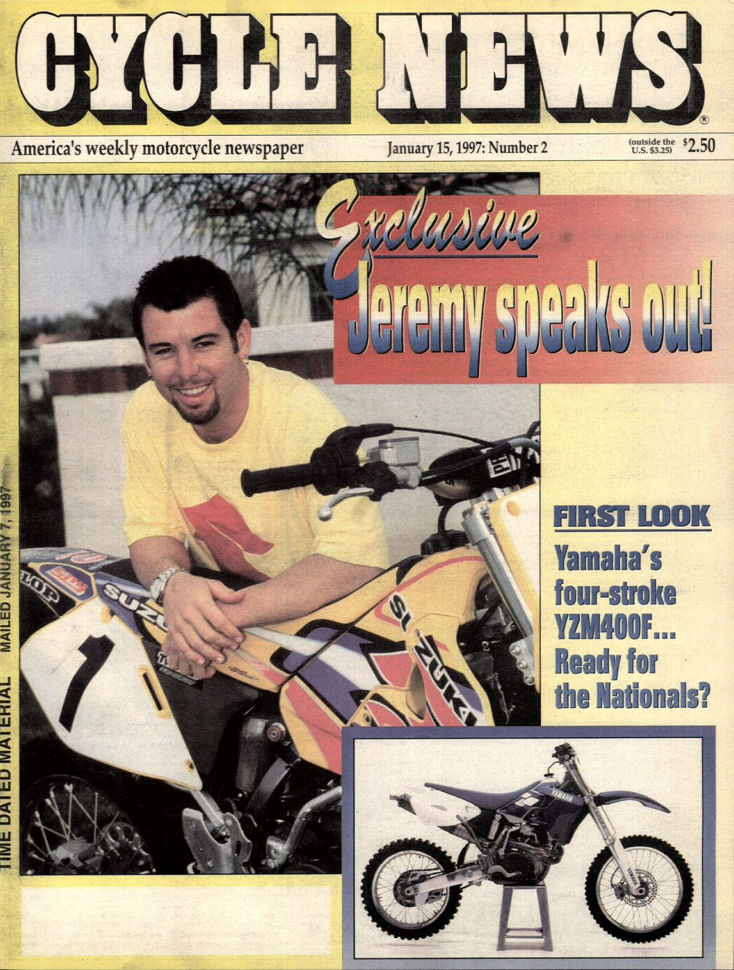 A 1997 issue of Cycle News.
