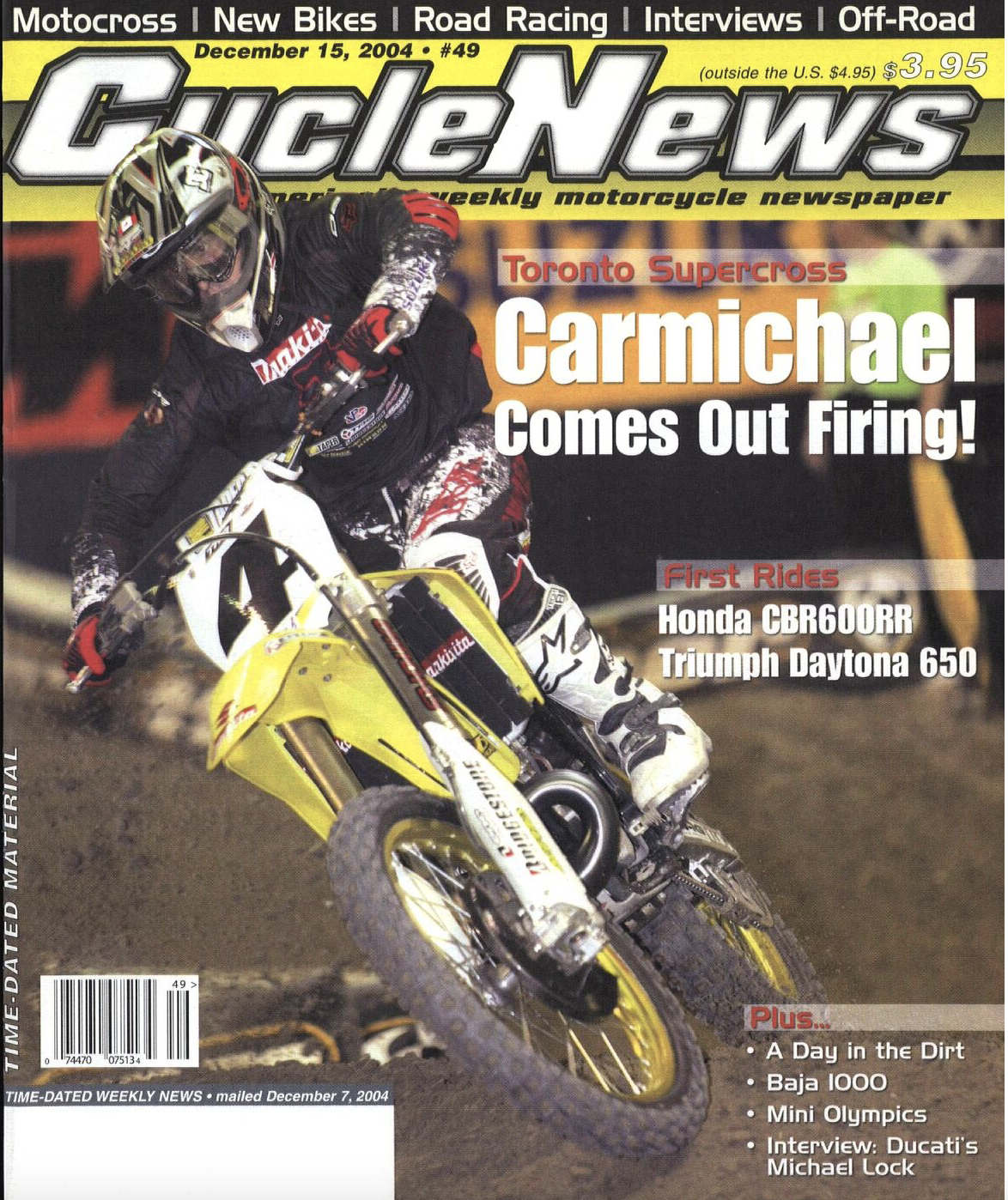 A 2004 issue of Cycle News.
