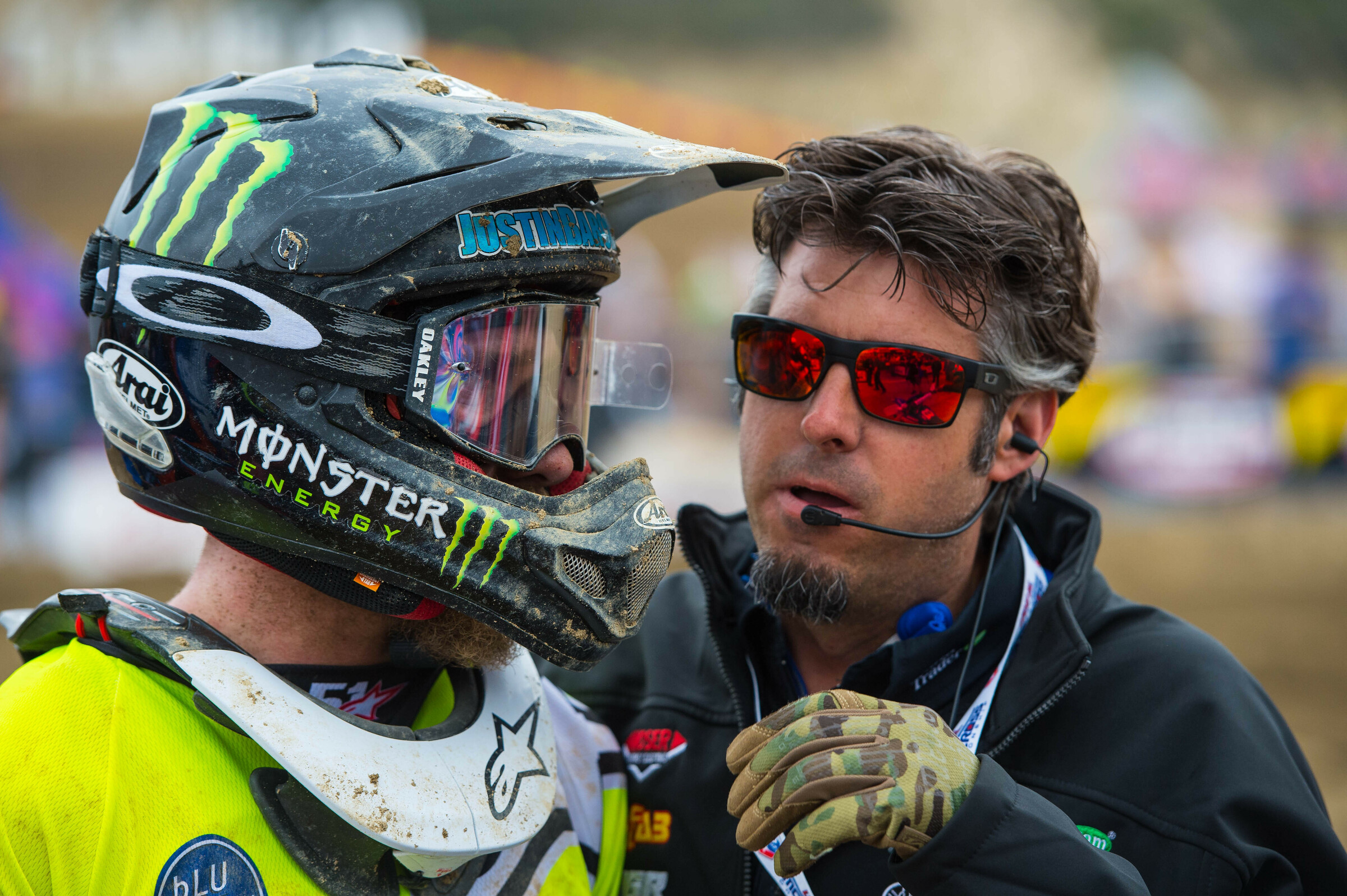 Barcia and Albrecht at Glen Helen Raceway in 2015.