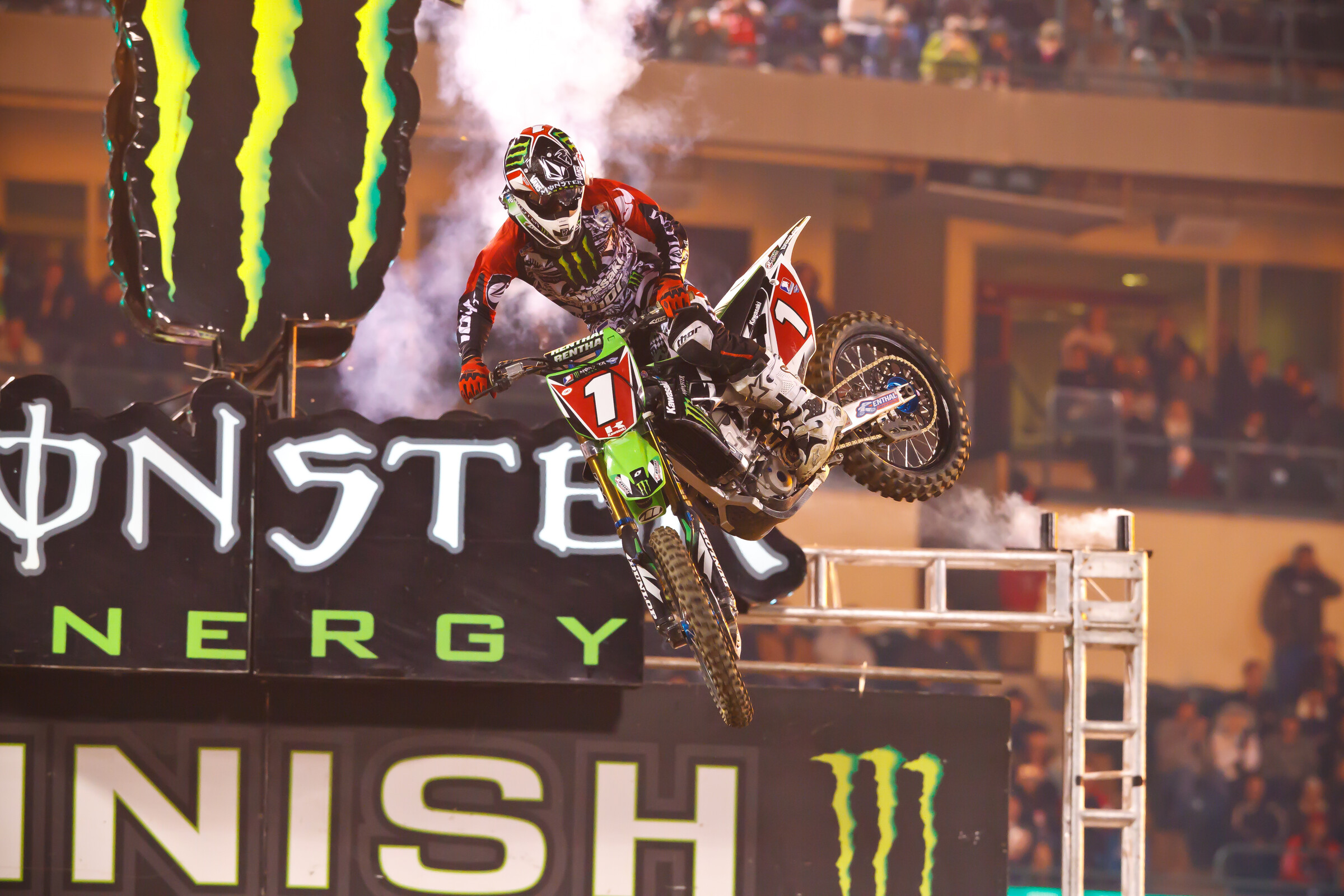 Ryan Villopoto at the 2012 Anaheim 1 Supercross.