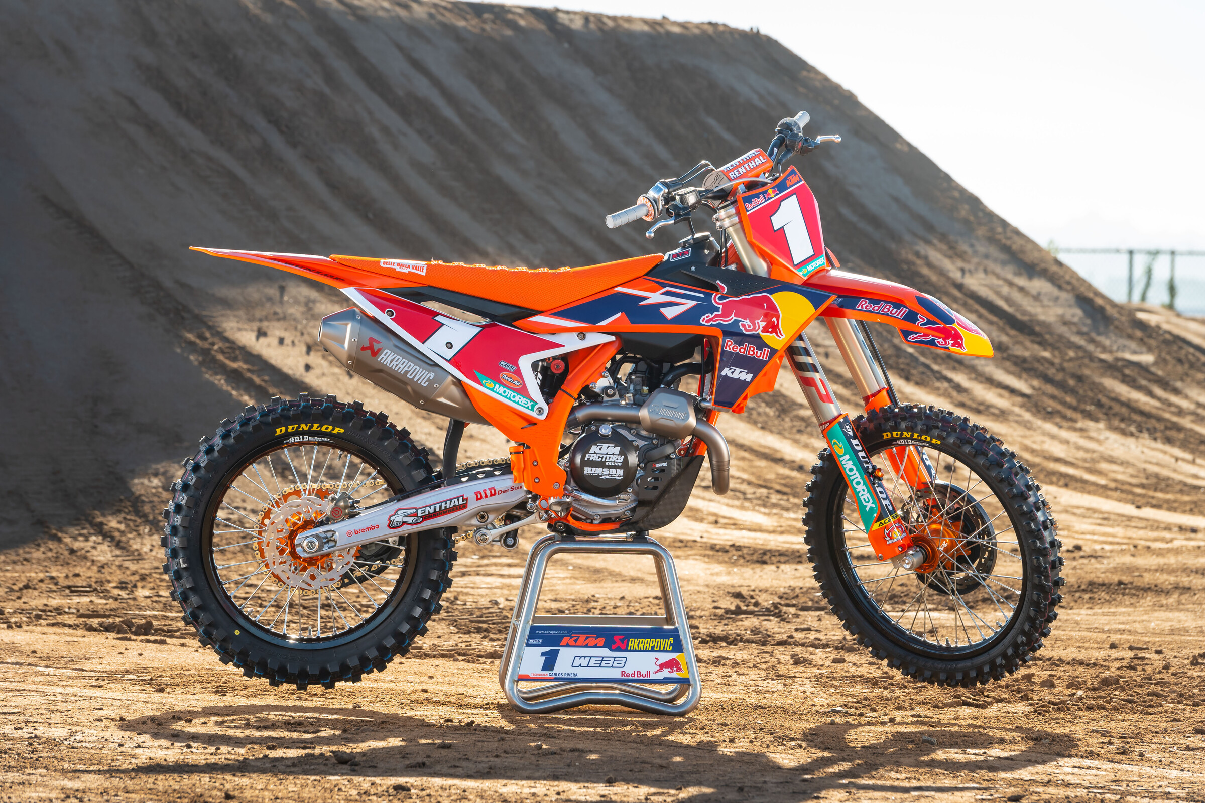 Cooper Webb's all-new 2022 450 KTM SX-F Factory Edition.