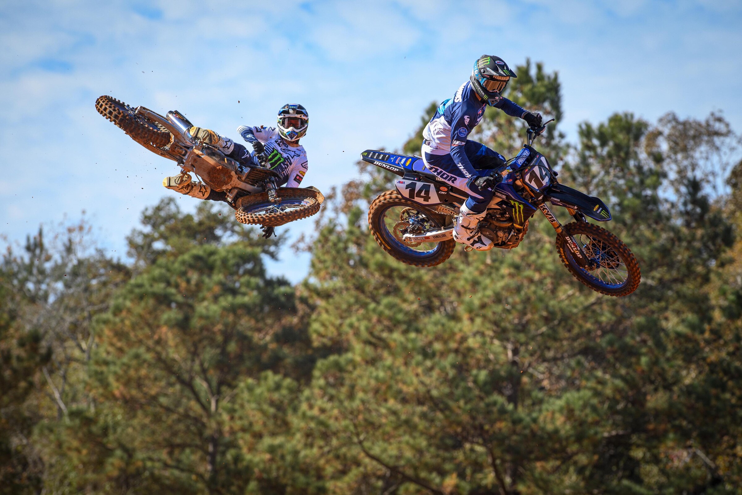 Monster Energy/Star Yamaha Racing teammates Eli Tomac and Dylan Ferrandis.