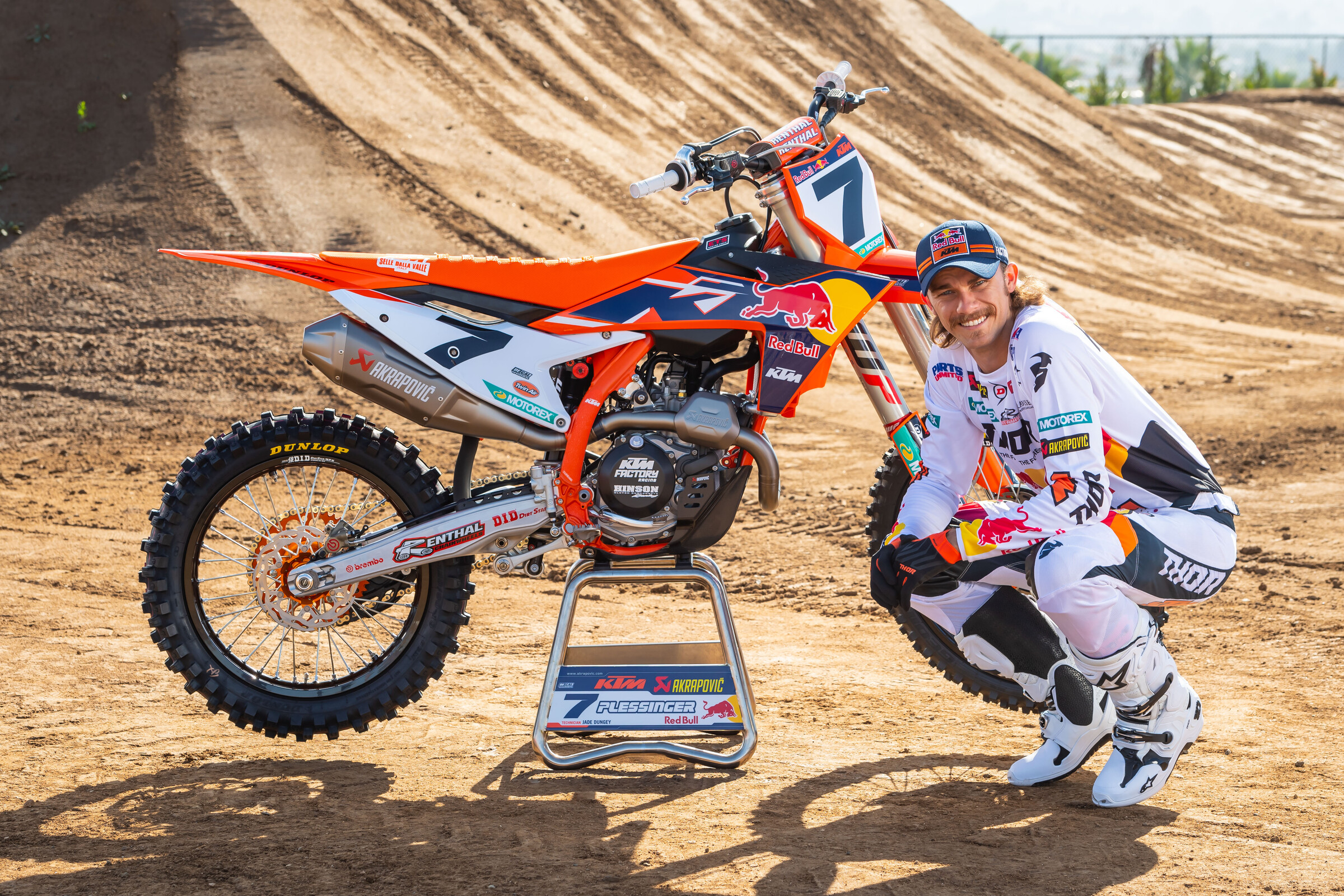 Aaron Plessinger and his new 2022 KTM 450SX-F Factory Edition.
