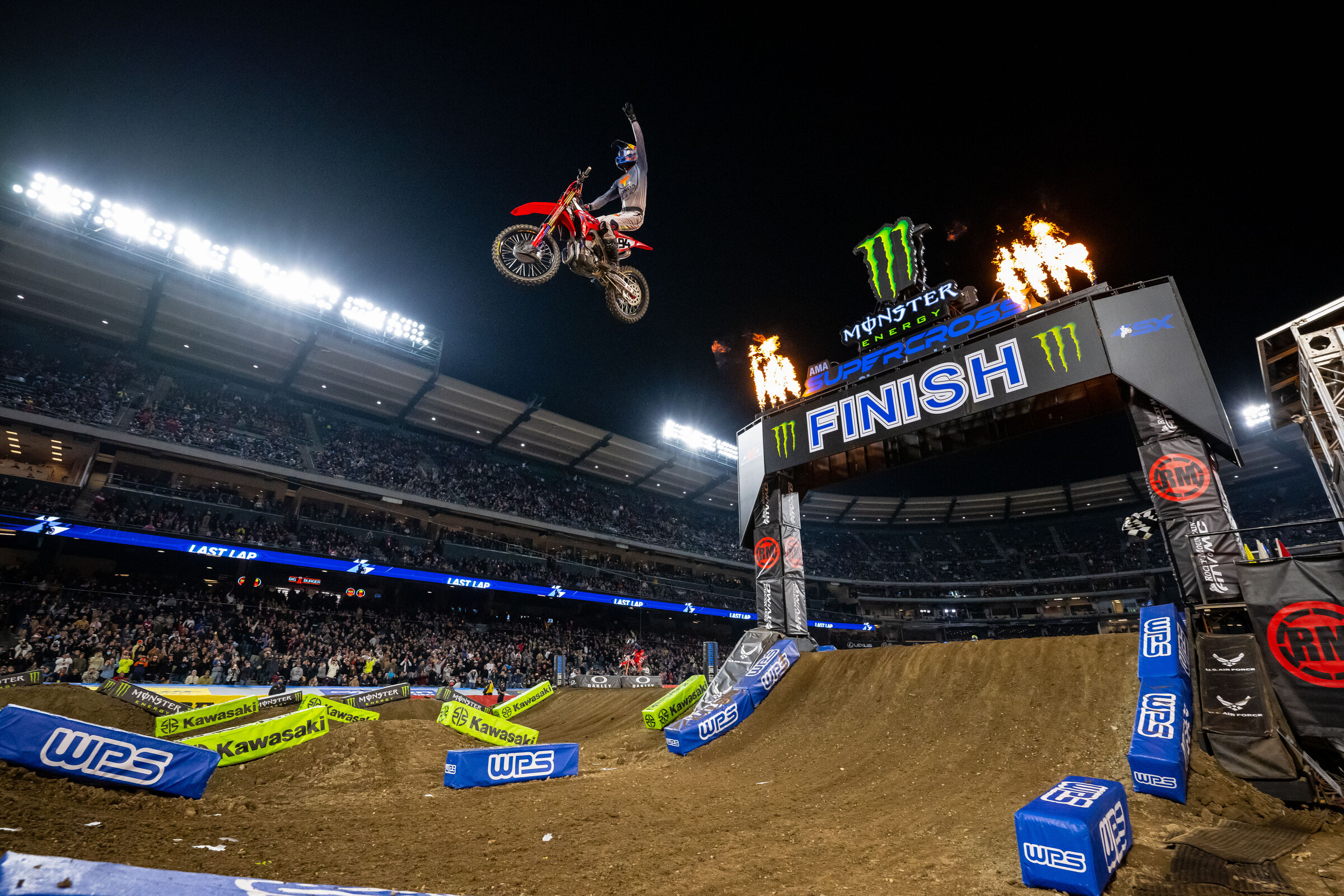 Ken Roczen captured the 450SX Anaheim opener for the fourth time in his career.