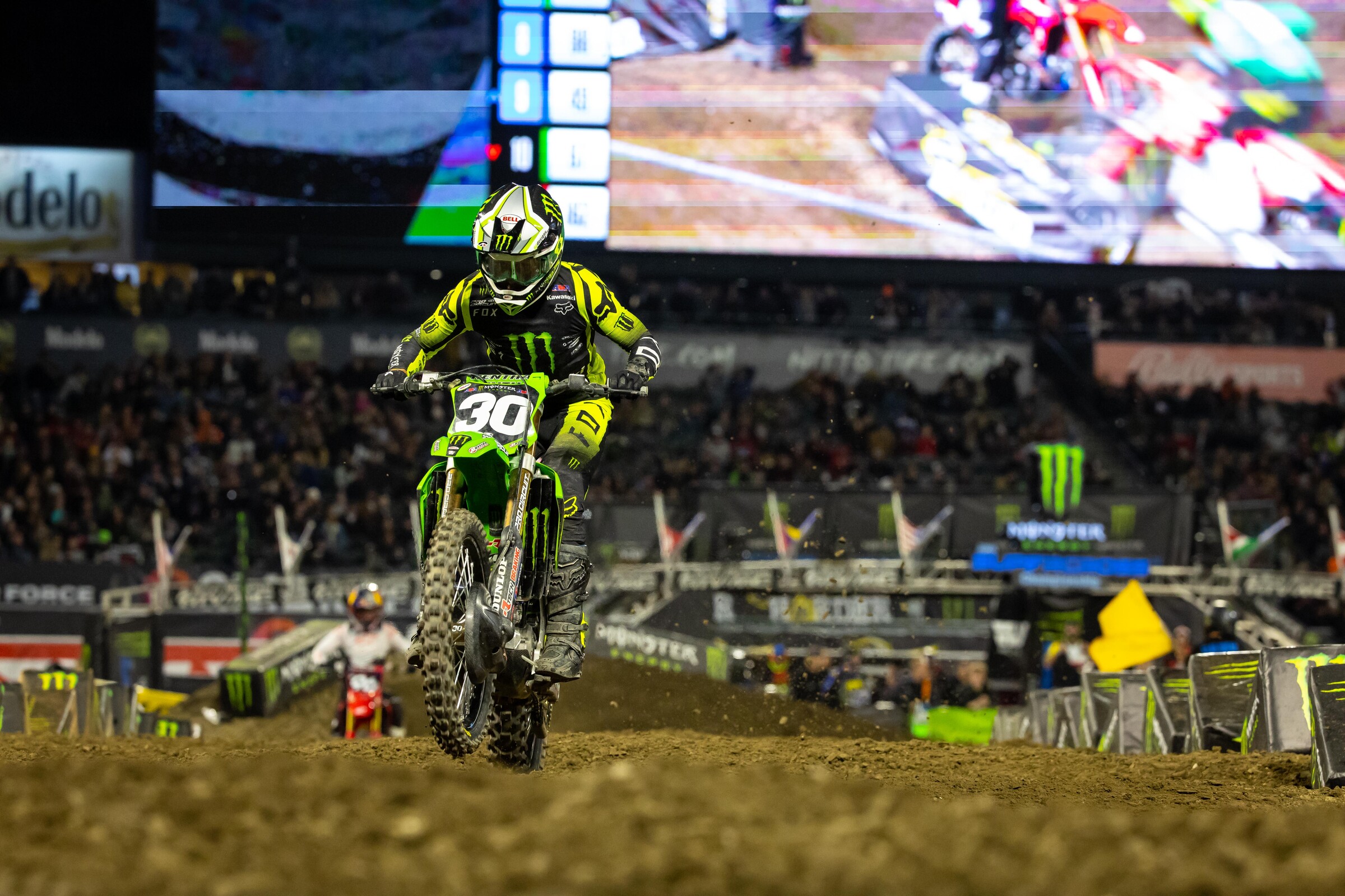 Jo Shimoda had a frustrating night but still ended up seventh when the dust settled.