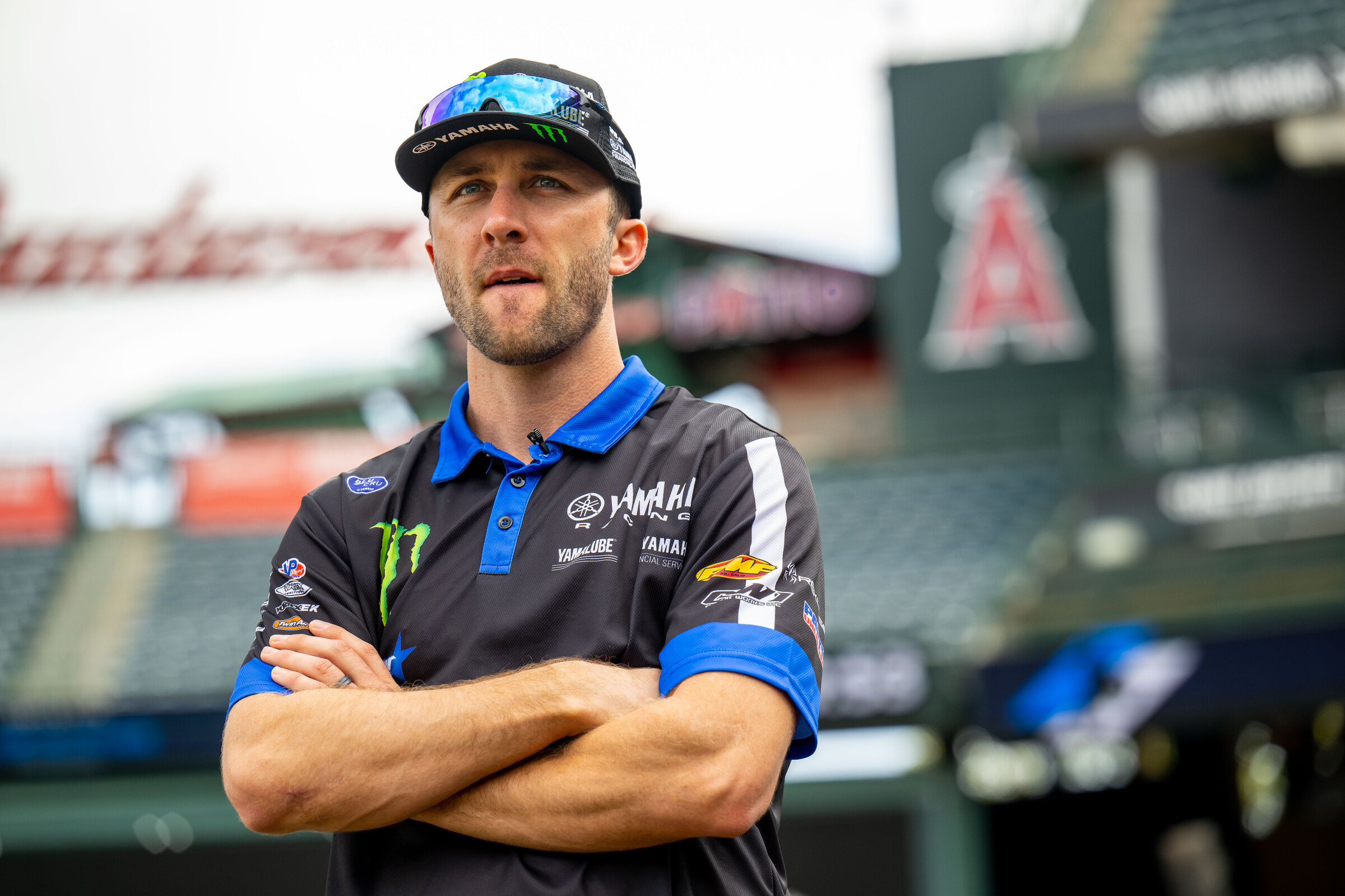 Eli Tomac at Angel Stadium.