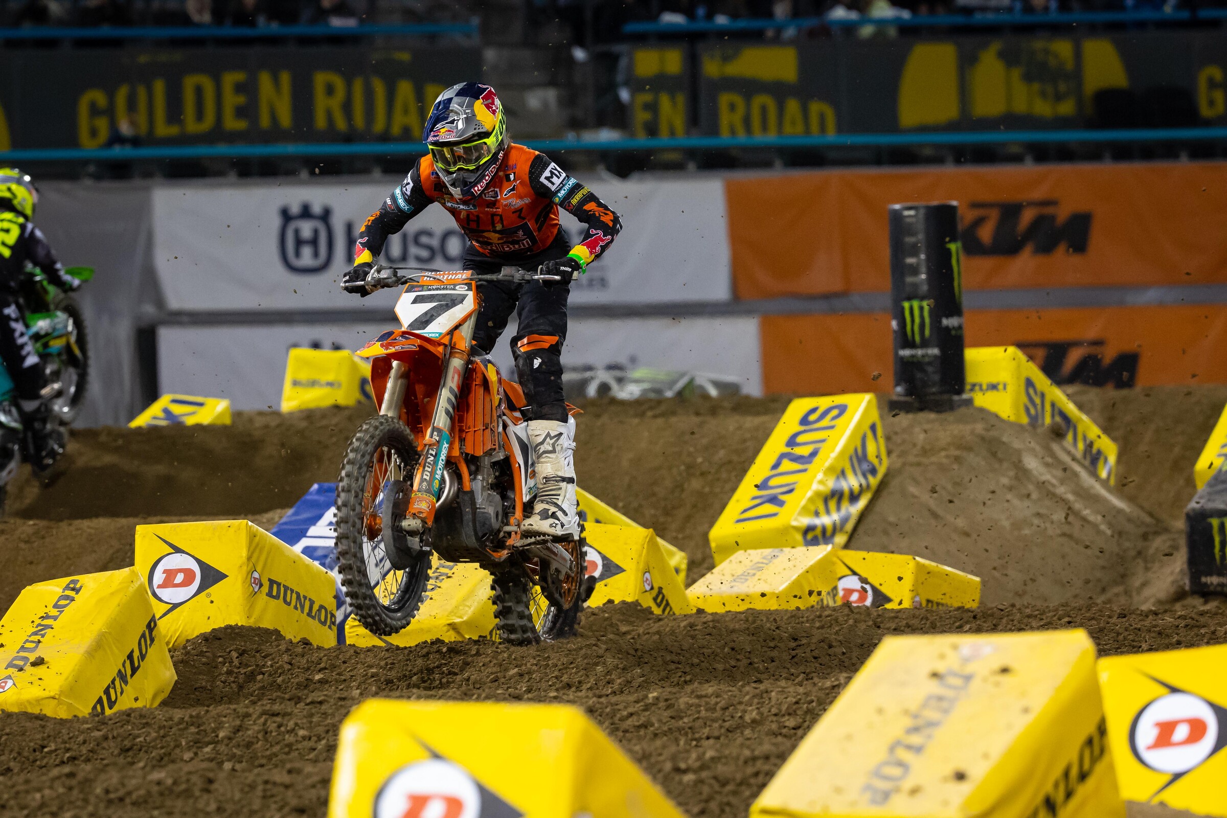 Aaron Plessinger had a much better night at the races in Oakland compared to a week ago in Anaheim.