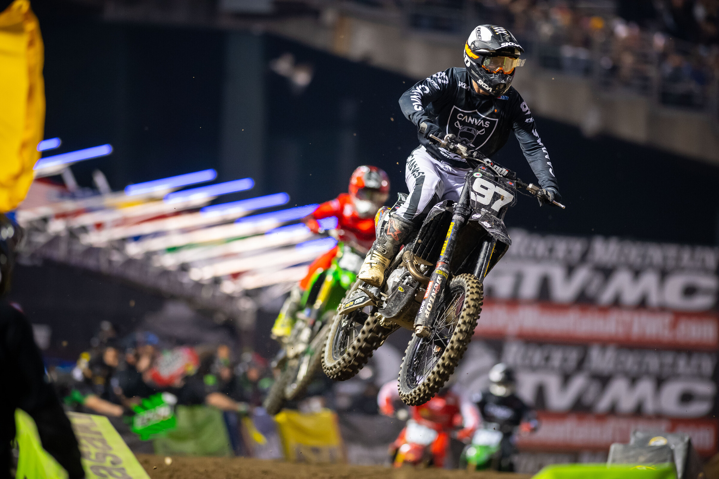 Jerry Robin with the Oakland Raiders-inspired CanvasMX gear.