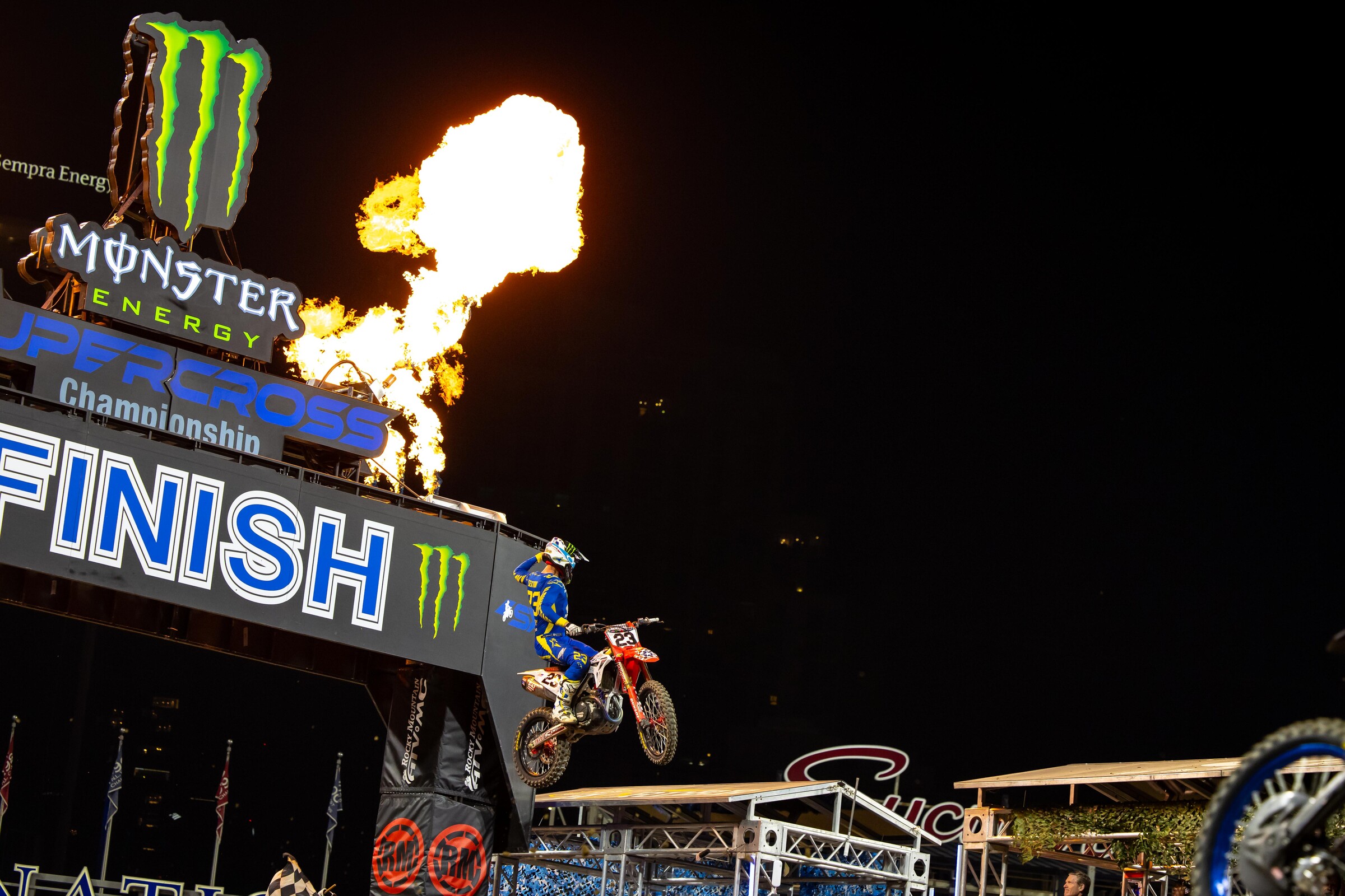 Chase Sexton earned his maiden 450SX main event victory in San Diego.
