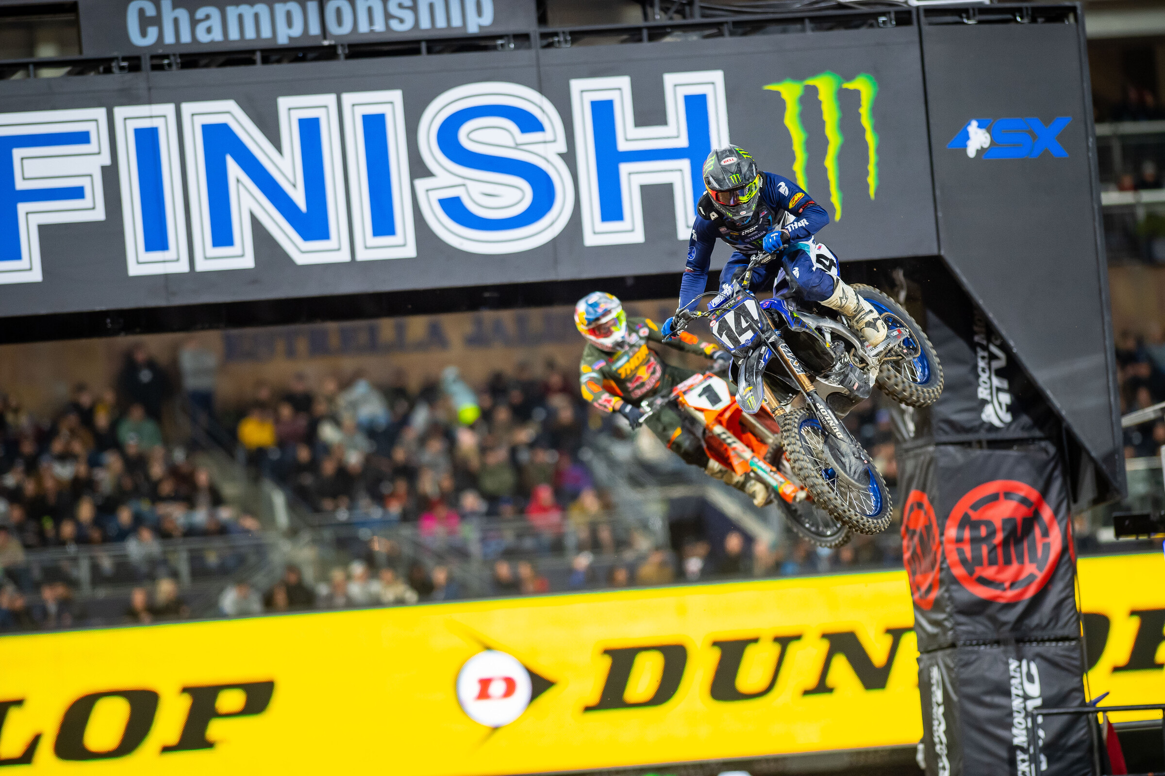 Ferrandis battled past the likes of defending series champion Cooper Webb to net third. Webb mounted a late-race charge to get him back but Ferrandis held on to the last spot on the podium.