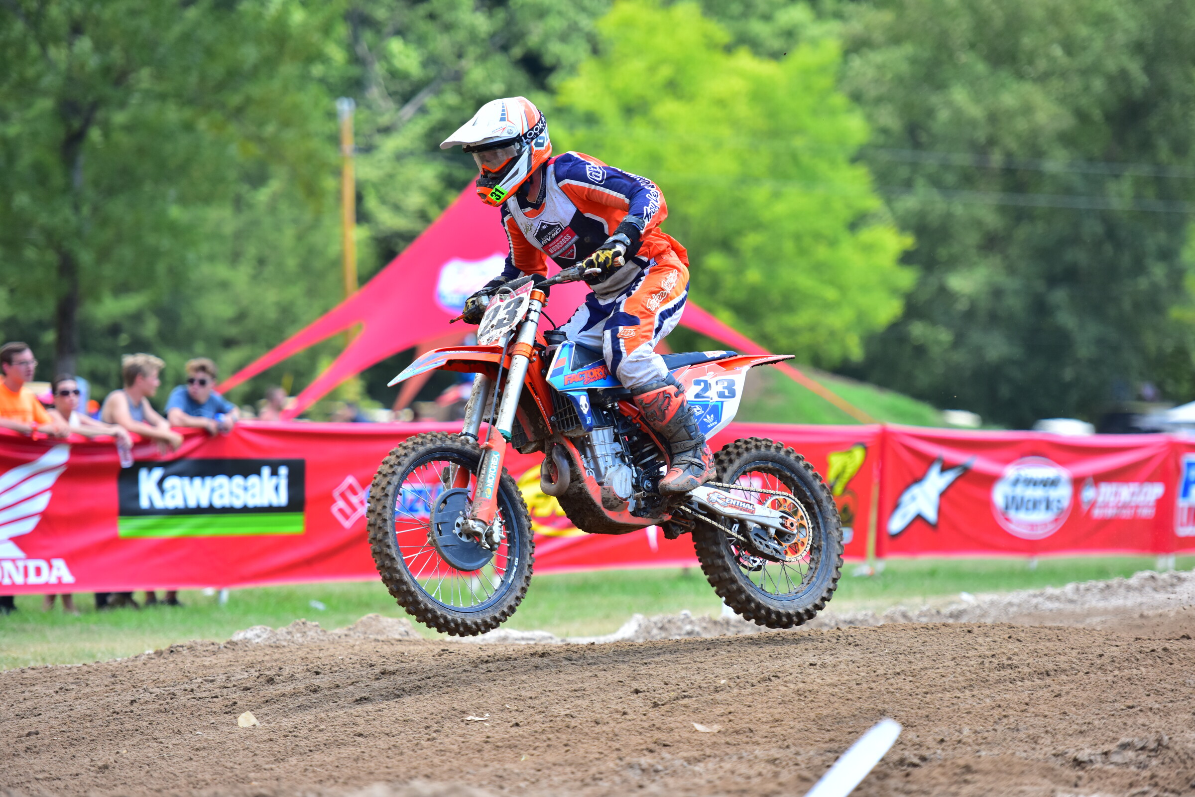 SmartFi's Aaron Tilton racing at the 2019 AMA Amateur National Motocross Championship at Loretta Lynn’s Ranch