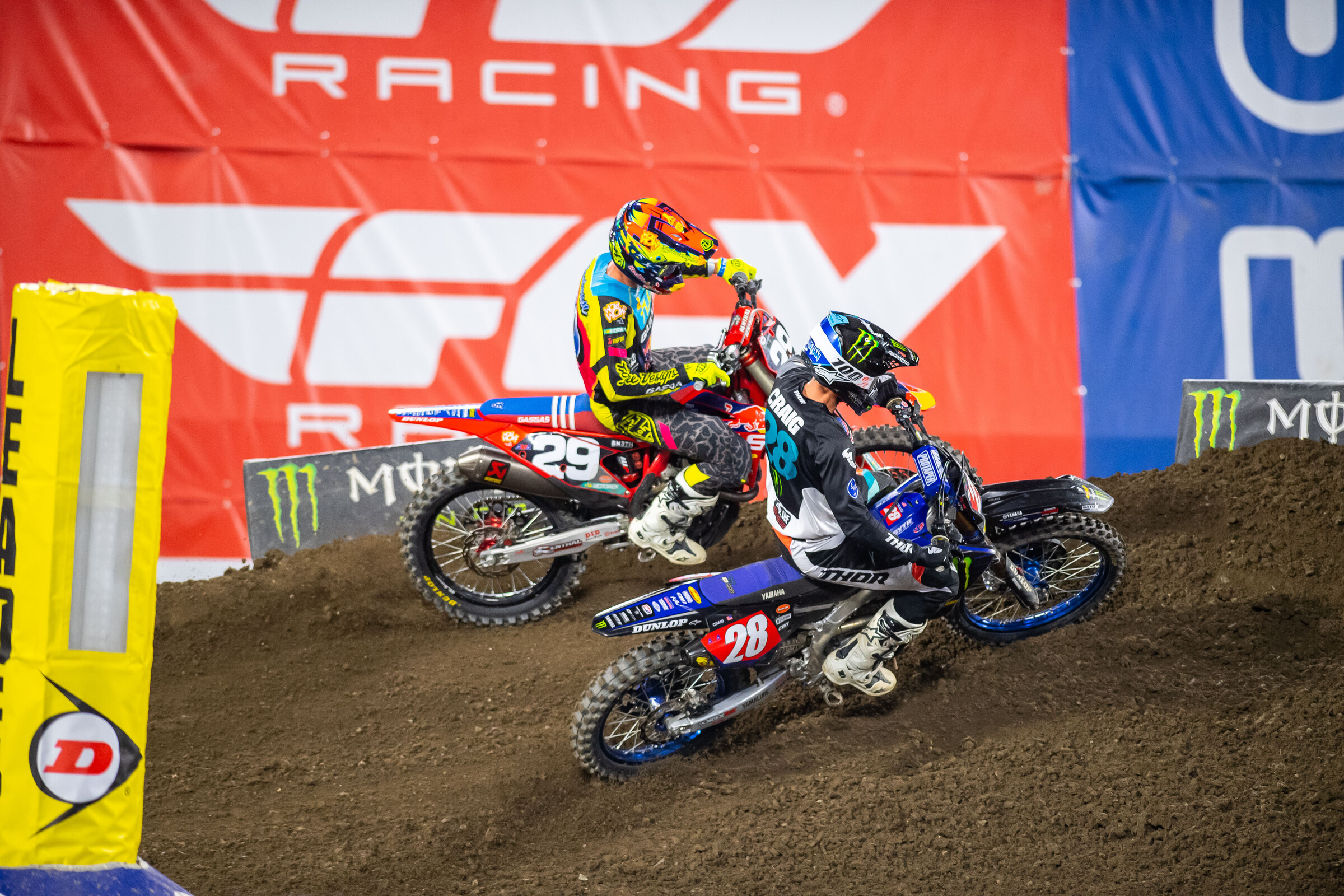 Christian Craig passes Michael Mosiman for the lead at Anaheim 2.
