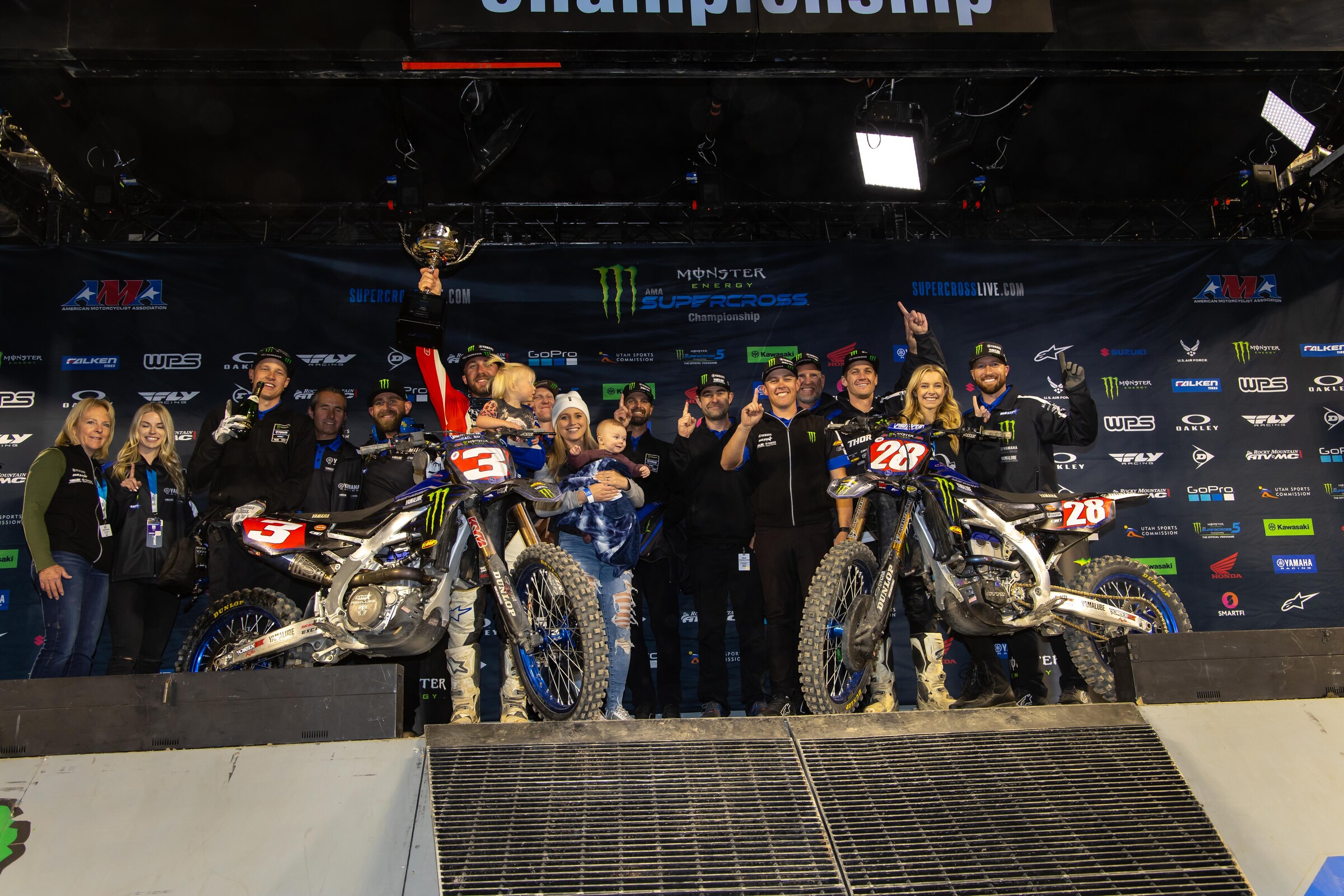 Eli Tomac, Christian Craig, and the Monster Energy/Star Yamaha Racing team.