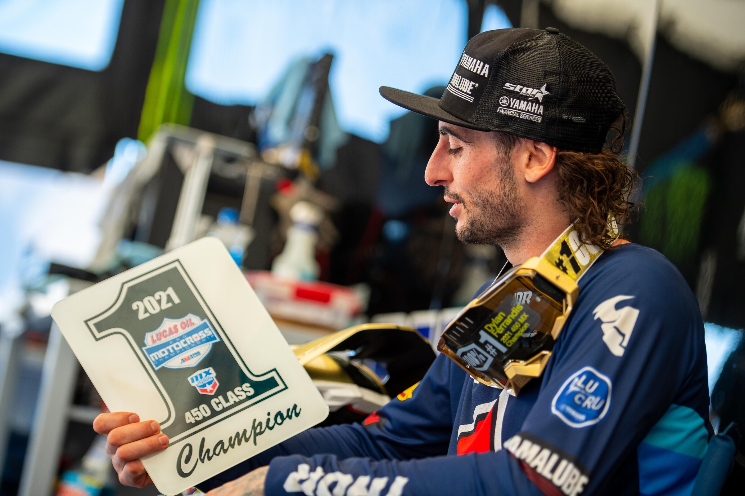 The 2021 Lucas Oil 450 Class Pro Motocross Champion: Dylan Ferrandis.
