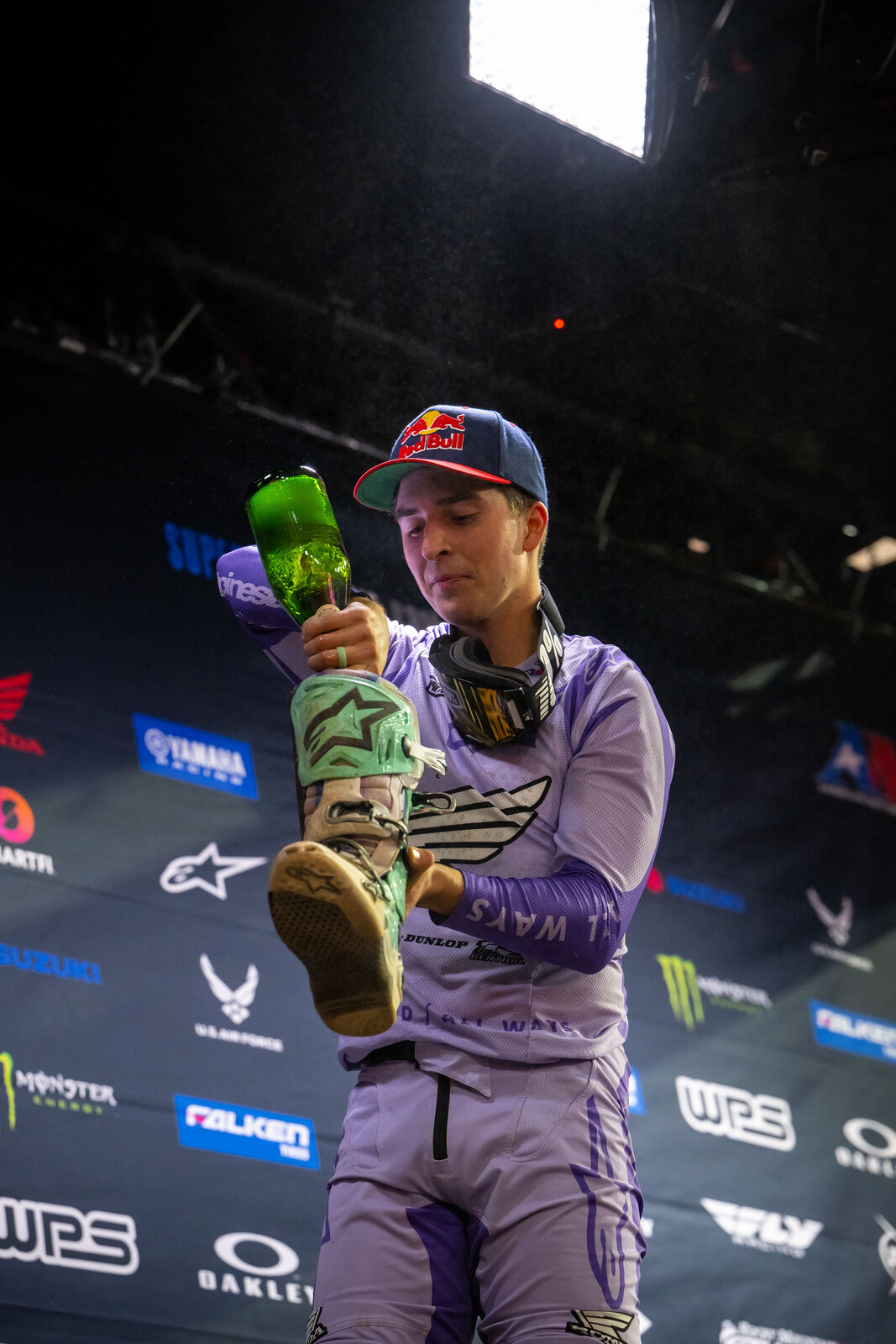Hunter Lawrence celebrated his first win of 2022 with a shoey!