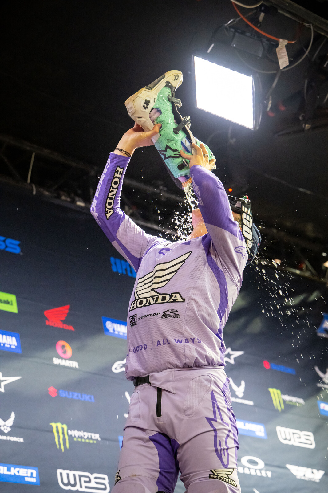 Hunter Lawrence celebrated his first win of 2022 with a shoey!