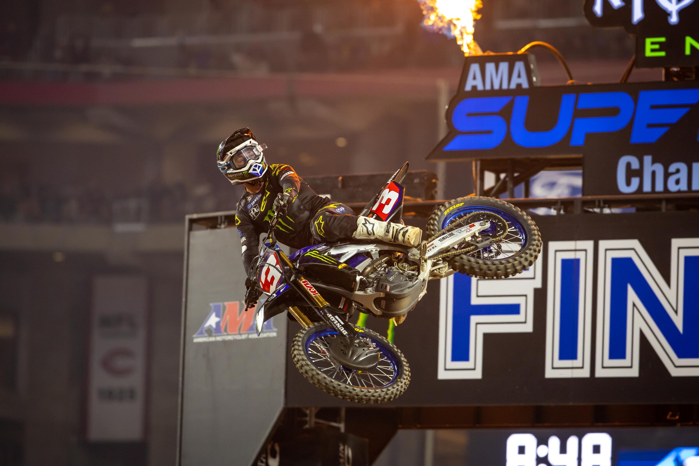 After five rounds, Tomac continues to lead the 450SX points standings.