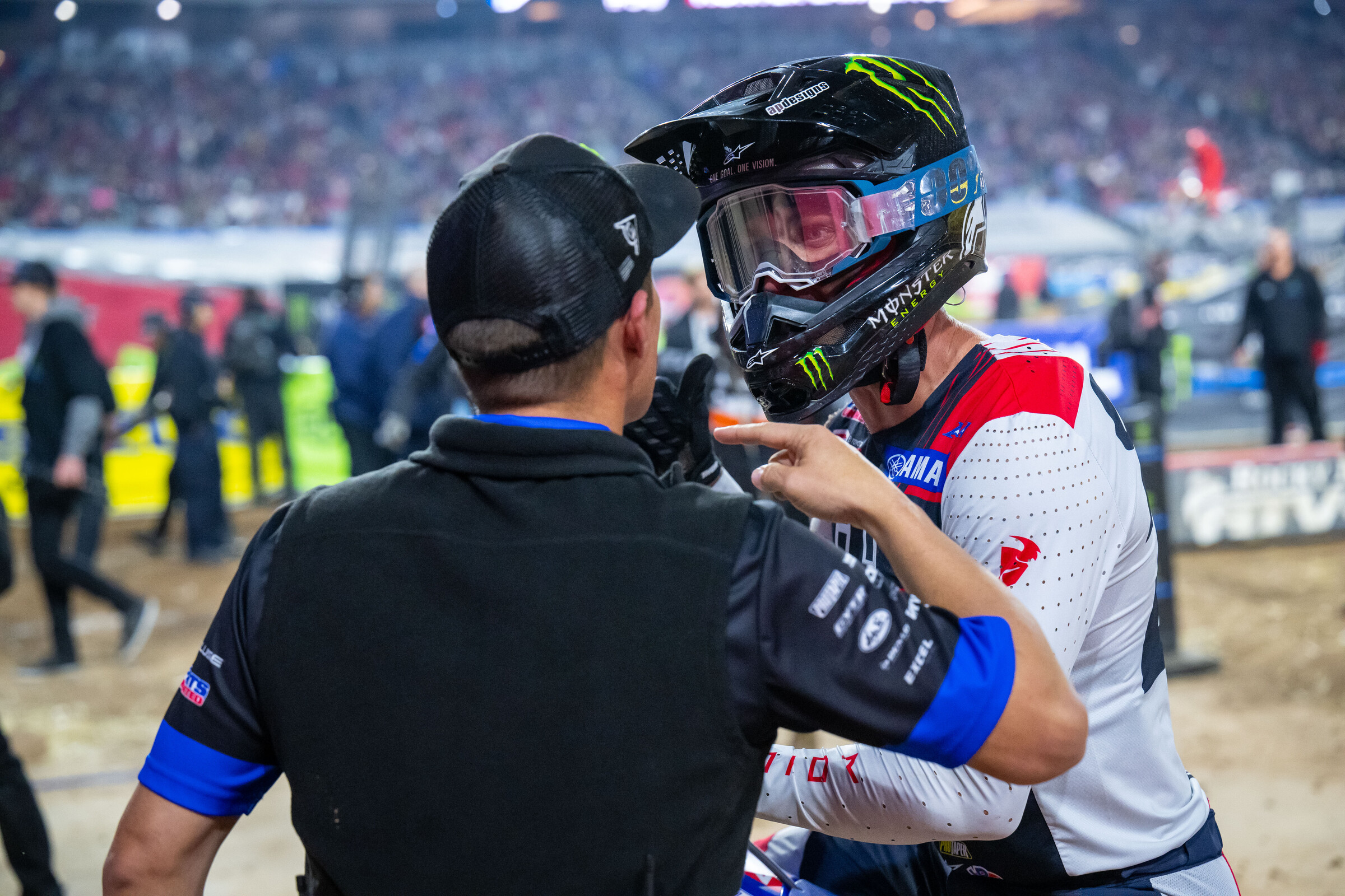 Craig and Monster Energy/Star Yamaha Racing 450 team manager Jeremy Coker.